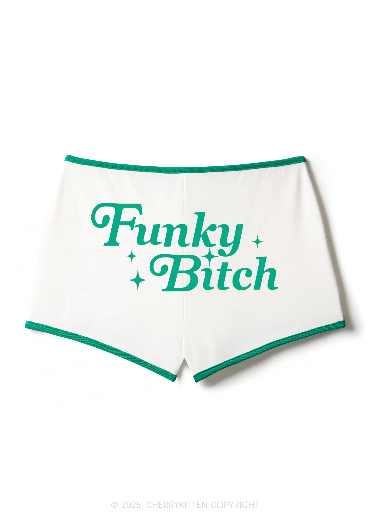 Funky Bxxch Y2K Contrast Mini Shorts Cherrykitten - Image 2