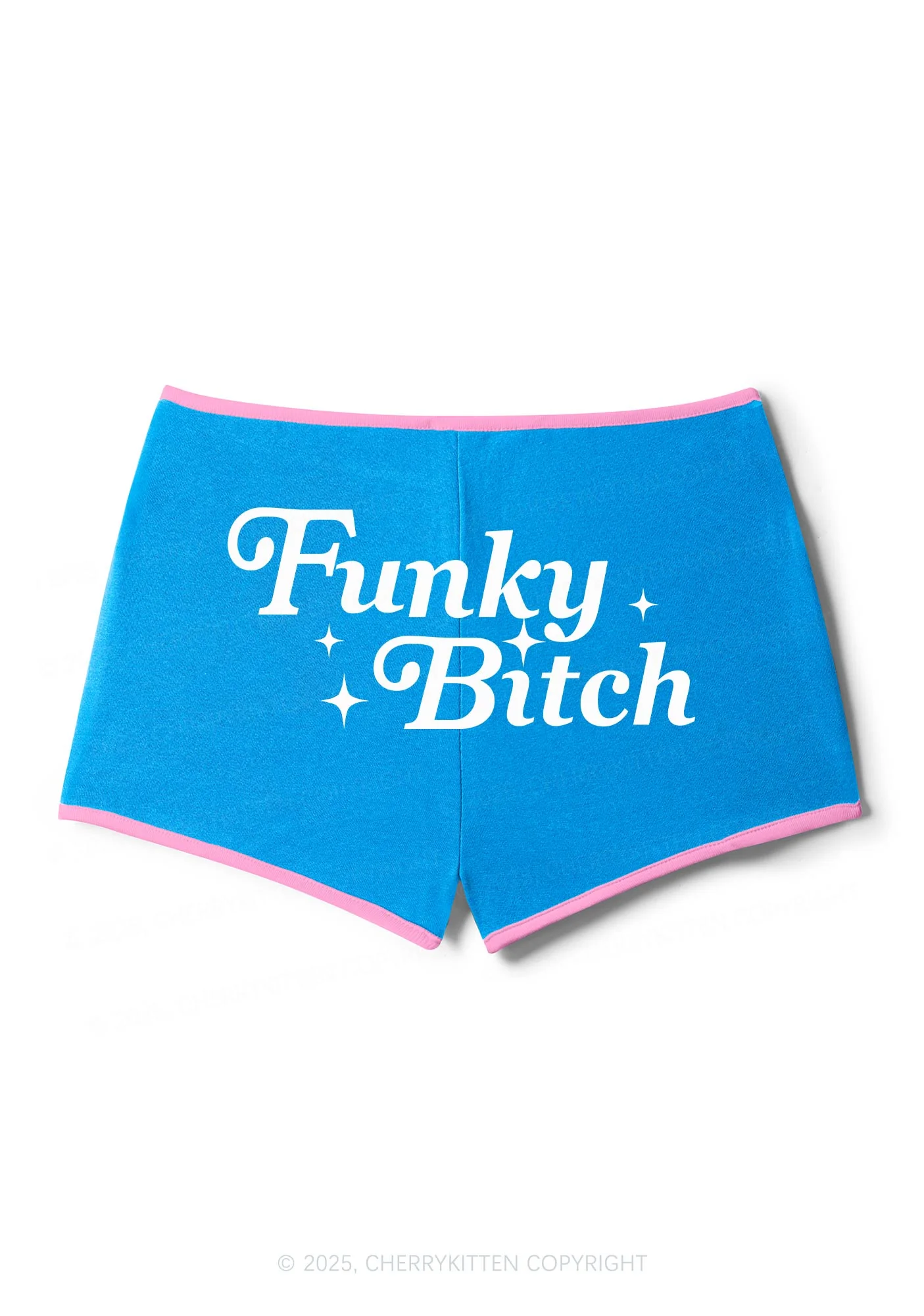 Funky Bxxch Y2K Contrast Mini Shorts Cherrykitten - Image 3