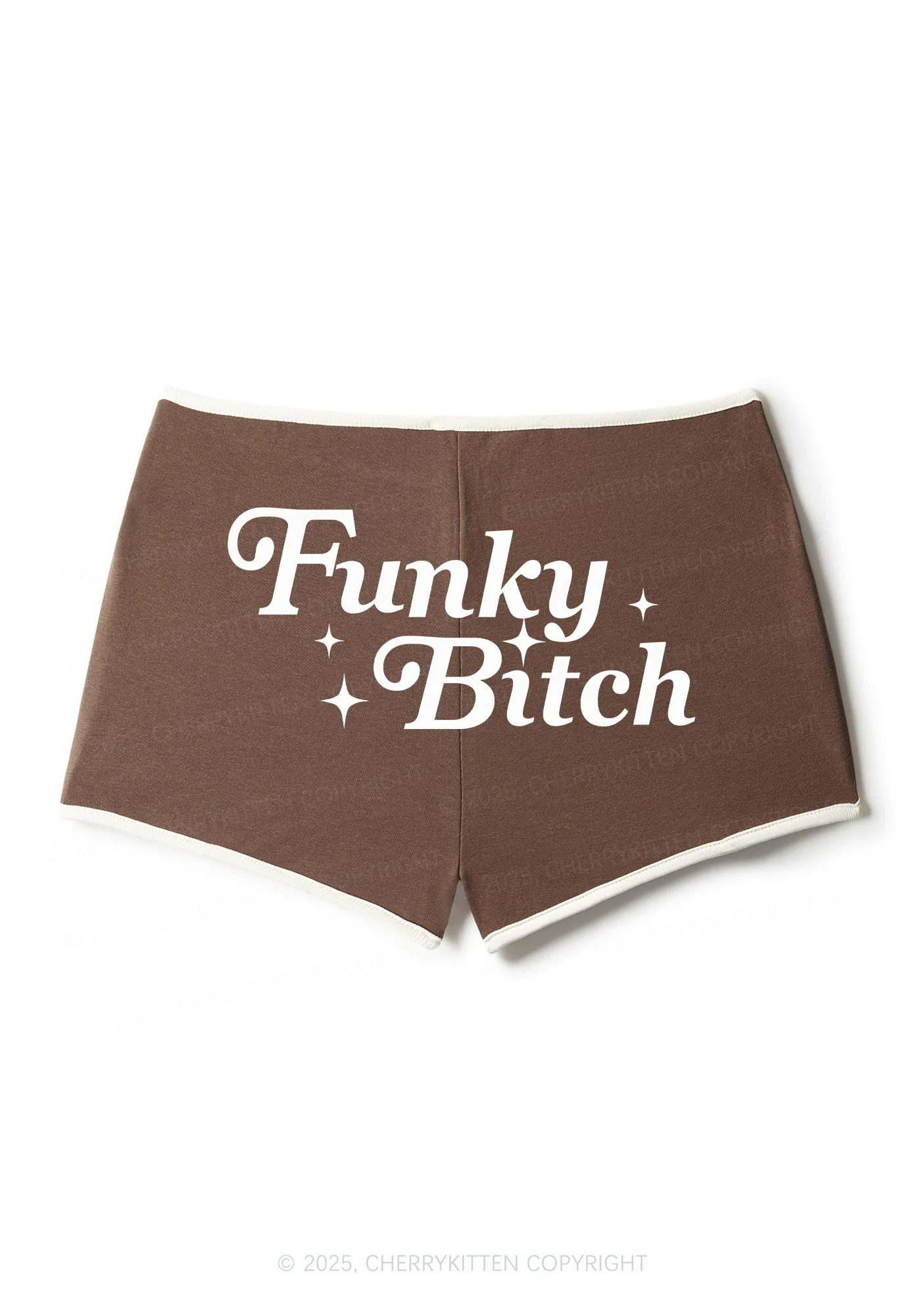 Funky Bxxch Y2K Contrast Mini Shorts Cherrykitten - Image 4