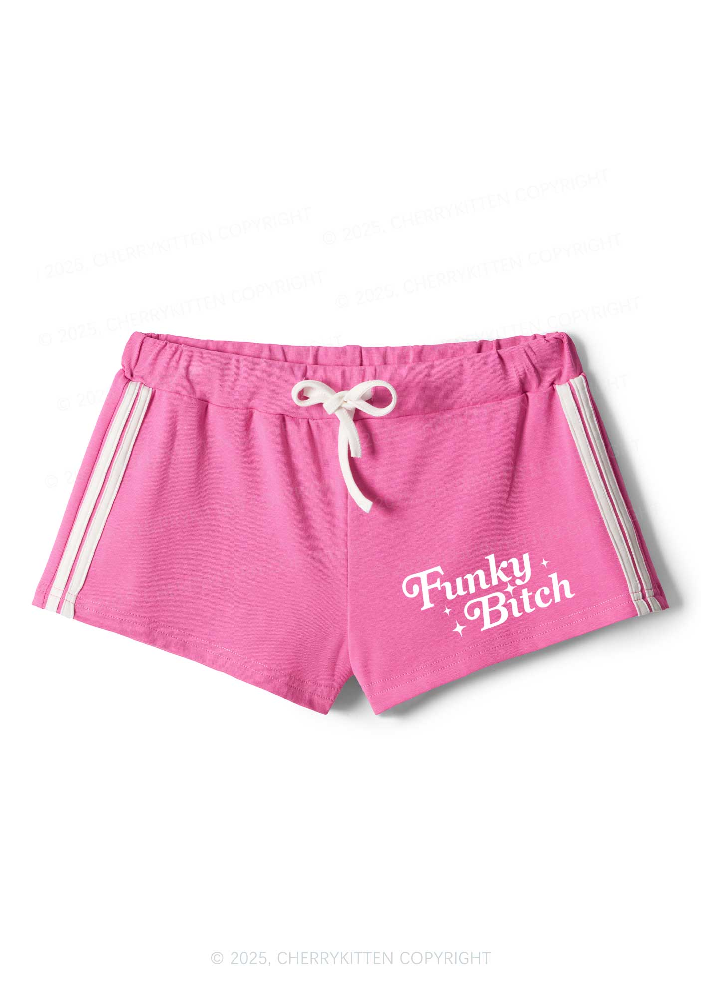Funky Bxxch Y2K Drawstring Mini Shorts Cherrykitten - Image 3