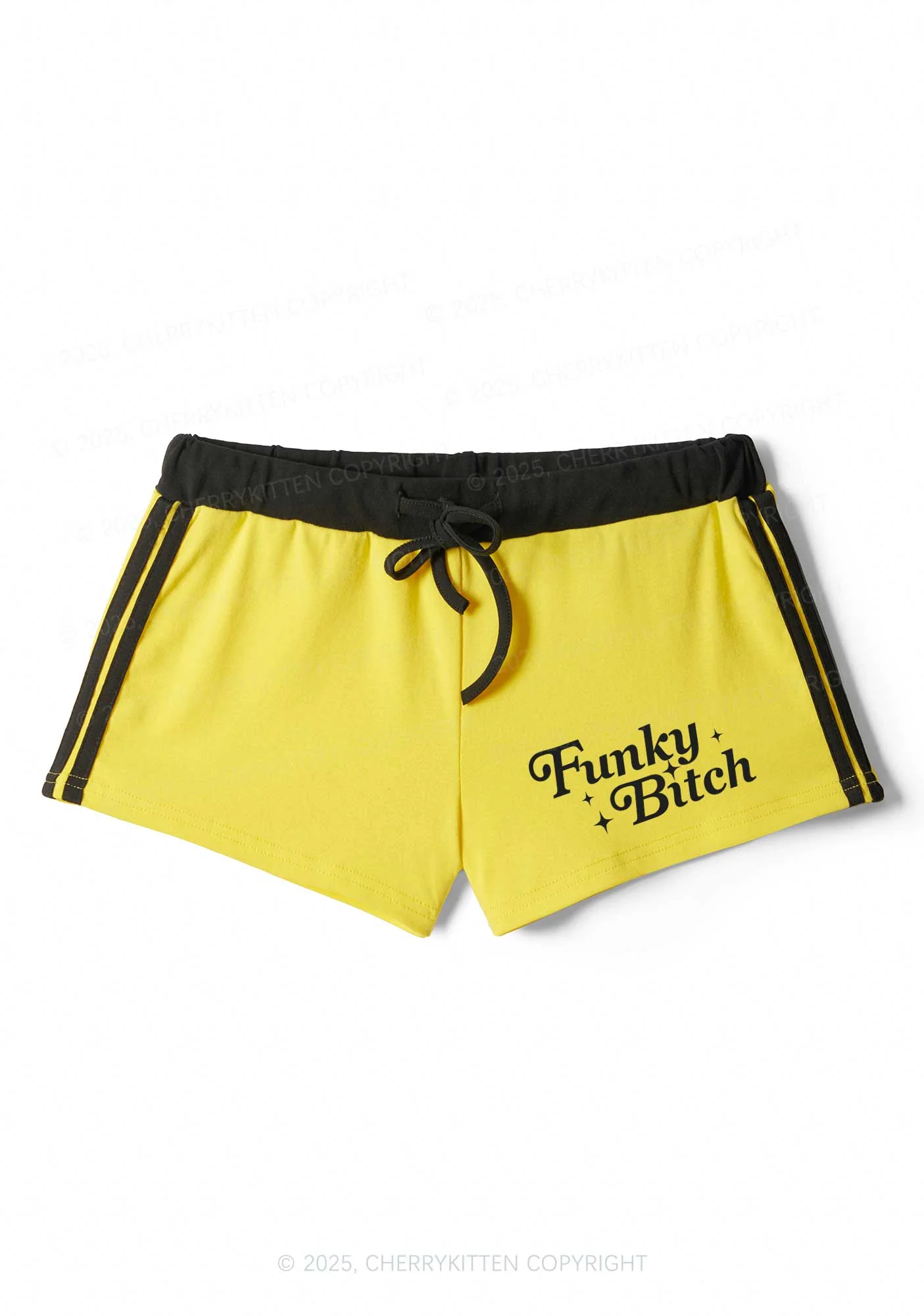 Funky Bxxch Y2K Drawstring Mini Shorts Cherrykitten - Image 4