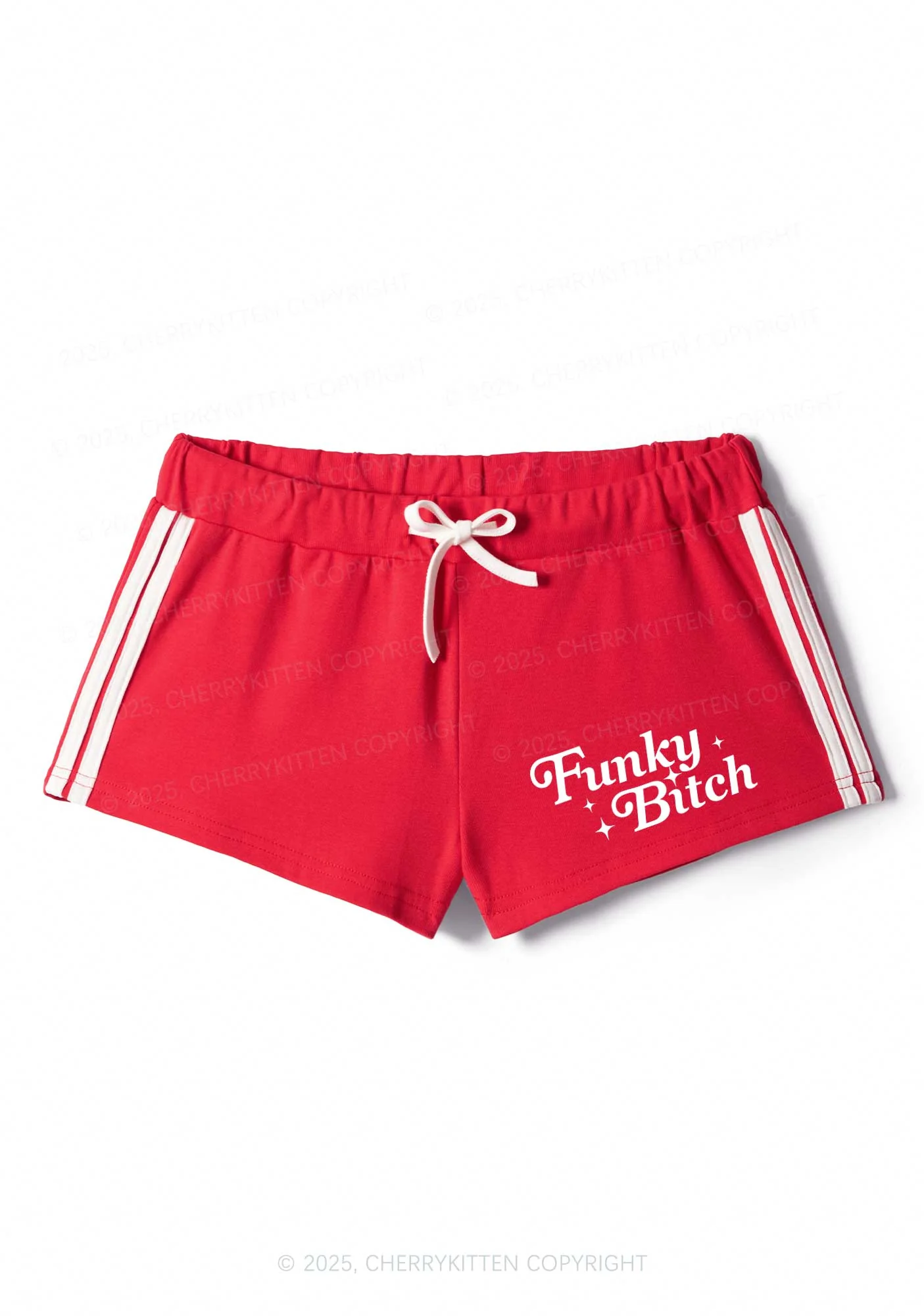 Funky Bxxch Y2K Drawstring Mini Shorts Cherrykitten - Image 5