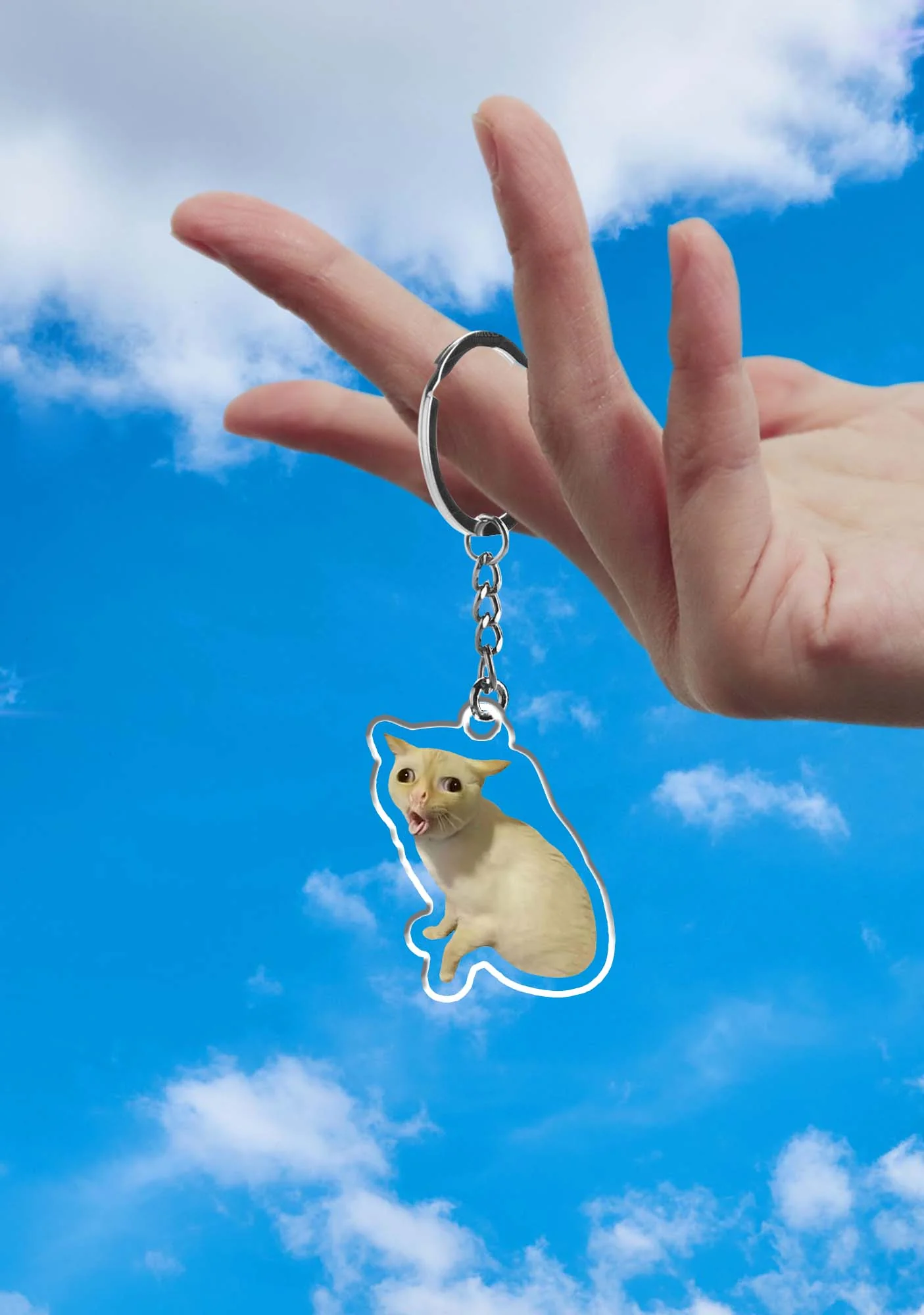 Funny Cat 1Pc Y2K Keychain Cherrykitten - Image 2