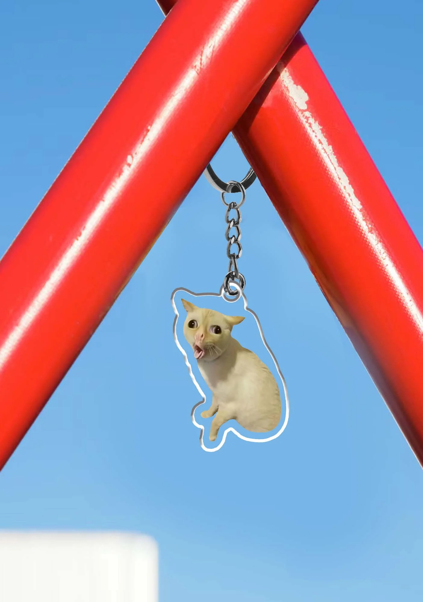 Funny Cat 1Pc Y2K Keychain Cherrykitten - Image 3
