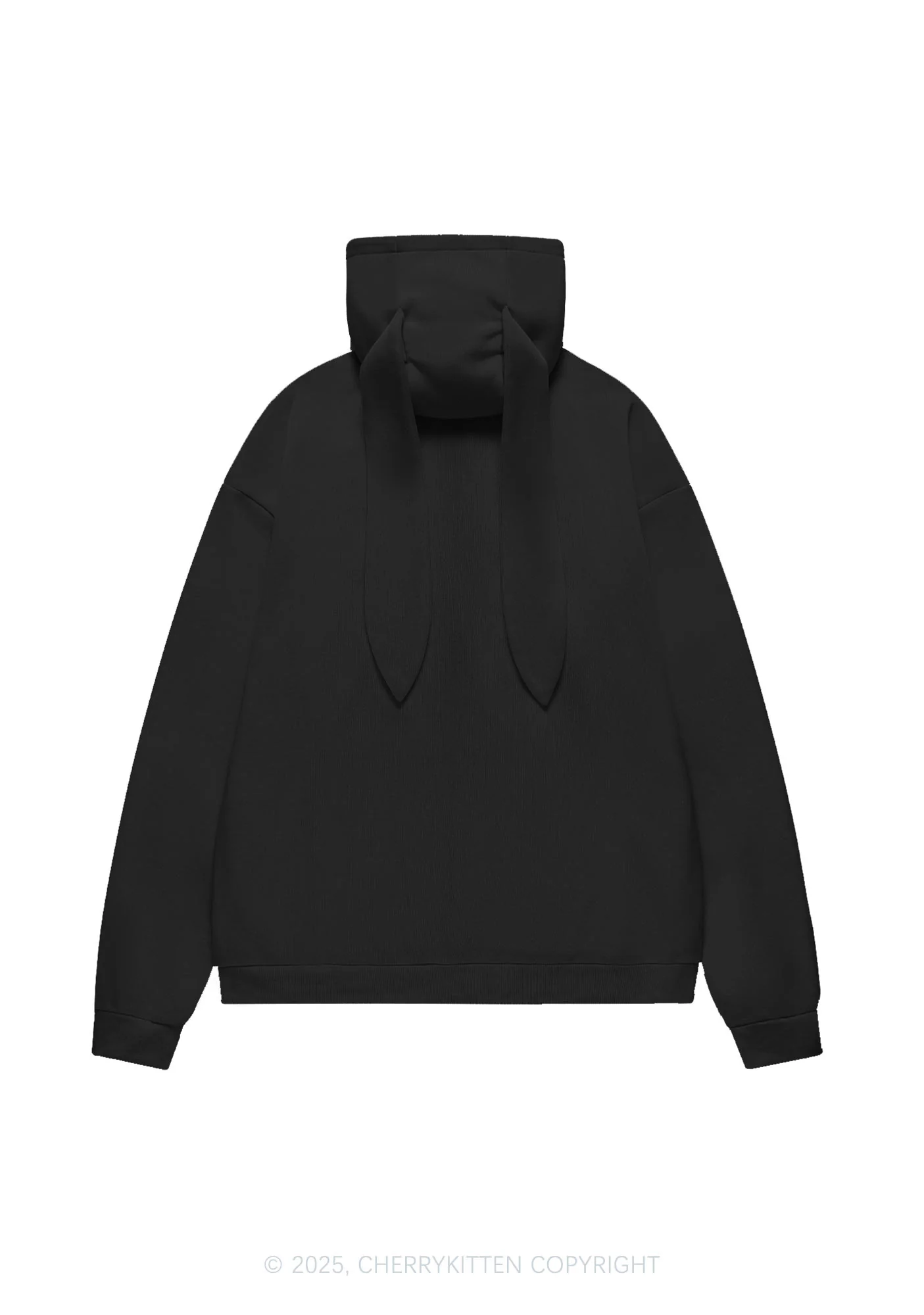 Bite Me Y2K Bunny Ear Zip Hoodie Cherrykitten - Image 5
