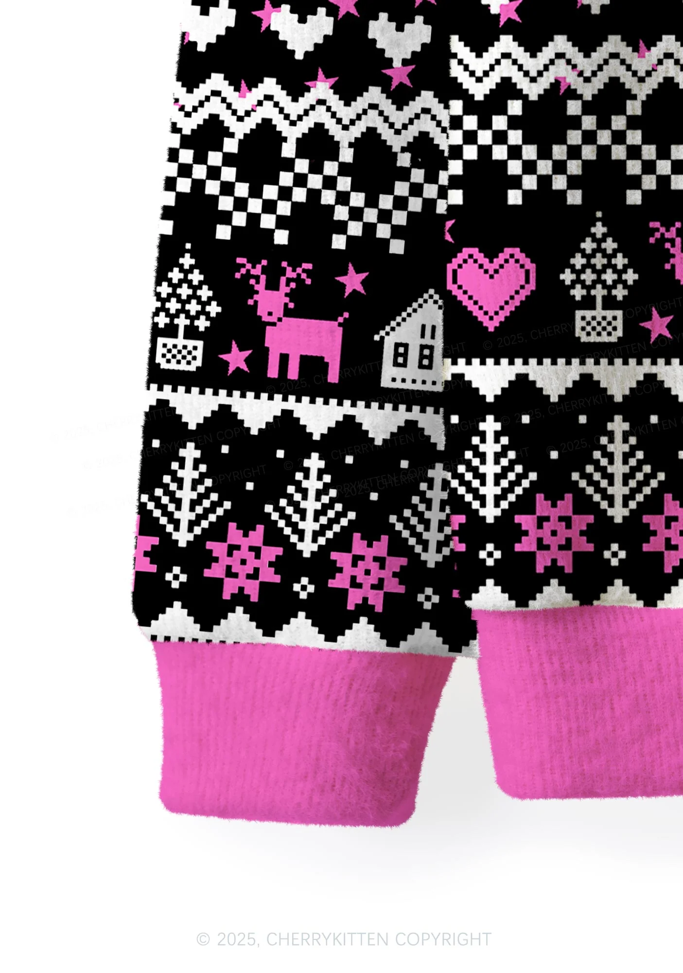 Future Mxxf Y2K Christmas Cardigan Knit Sweatshirt Cherrykitten - Image 4