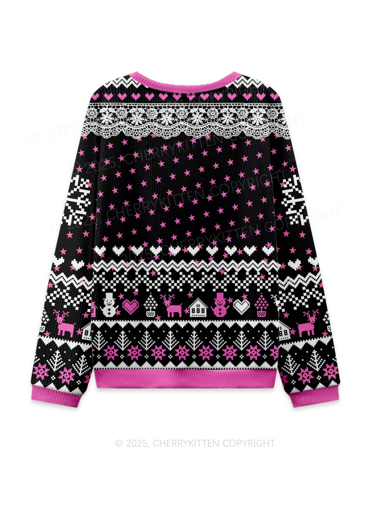 Future Mxxf Y2K Christmas Knit Sweatshirt Cherrykitten - Image 2