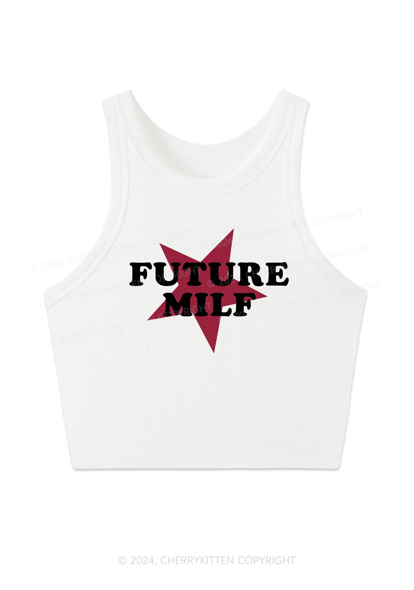Future Mxxf Y2K Crop Tank Top Cherrykitten - Image 2