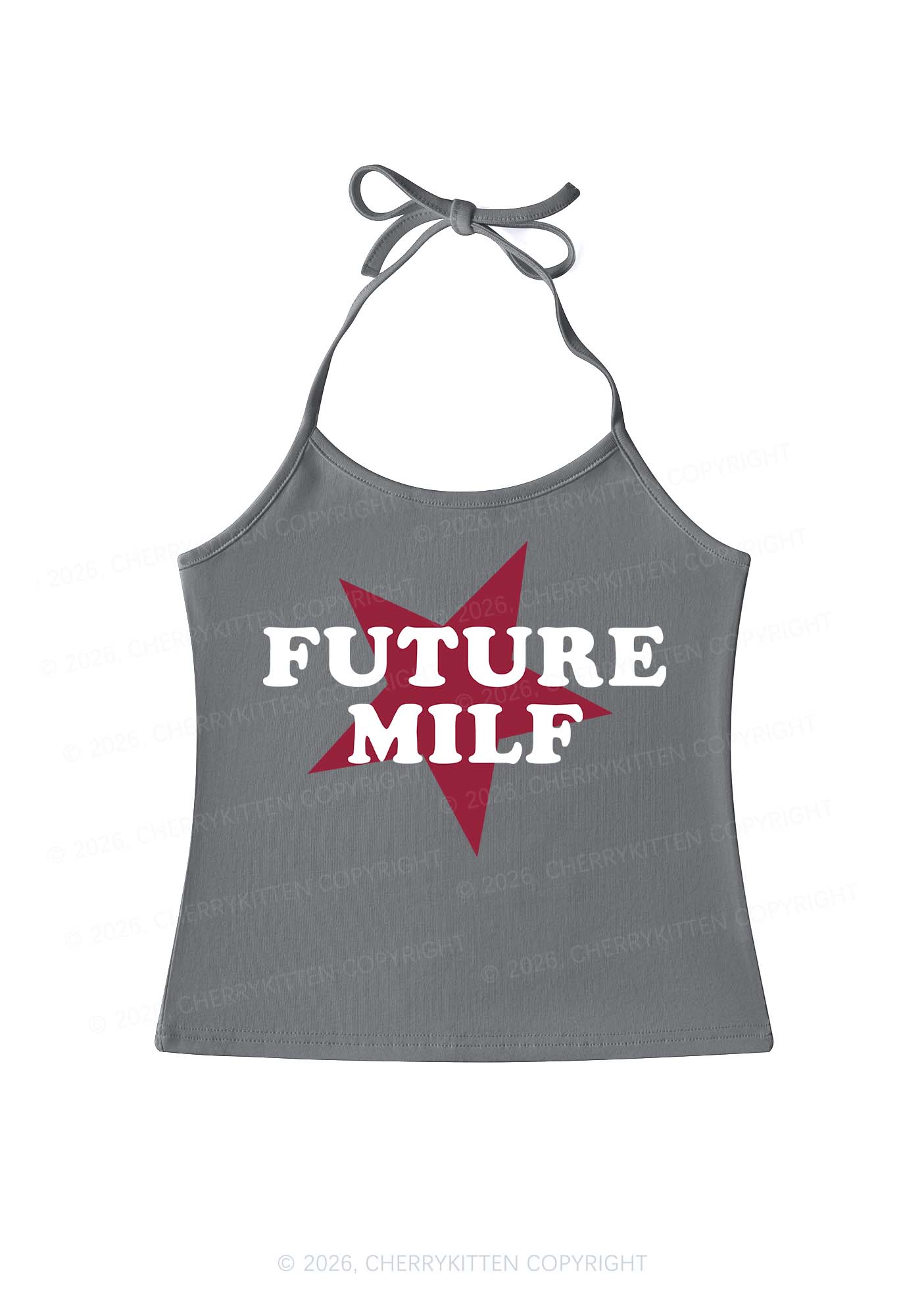 Future Mxxf Y2K Halter Neck Cami Cherrykitten - Image 10