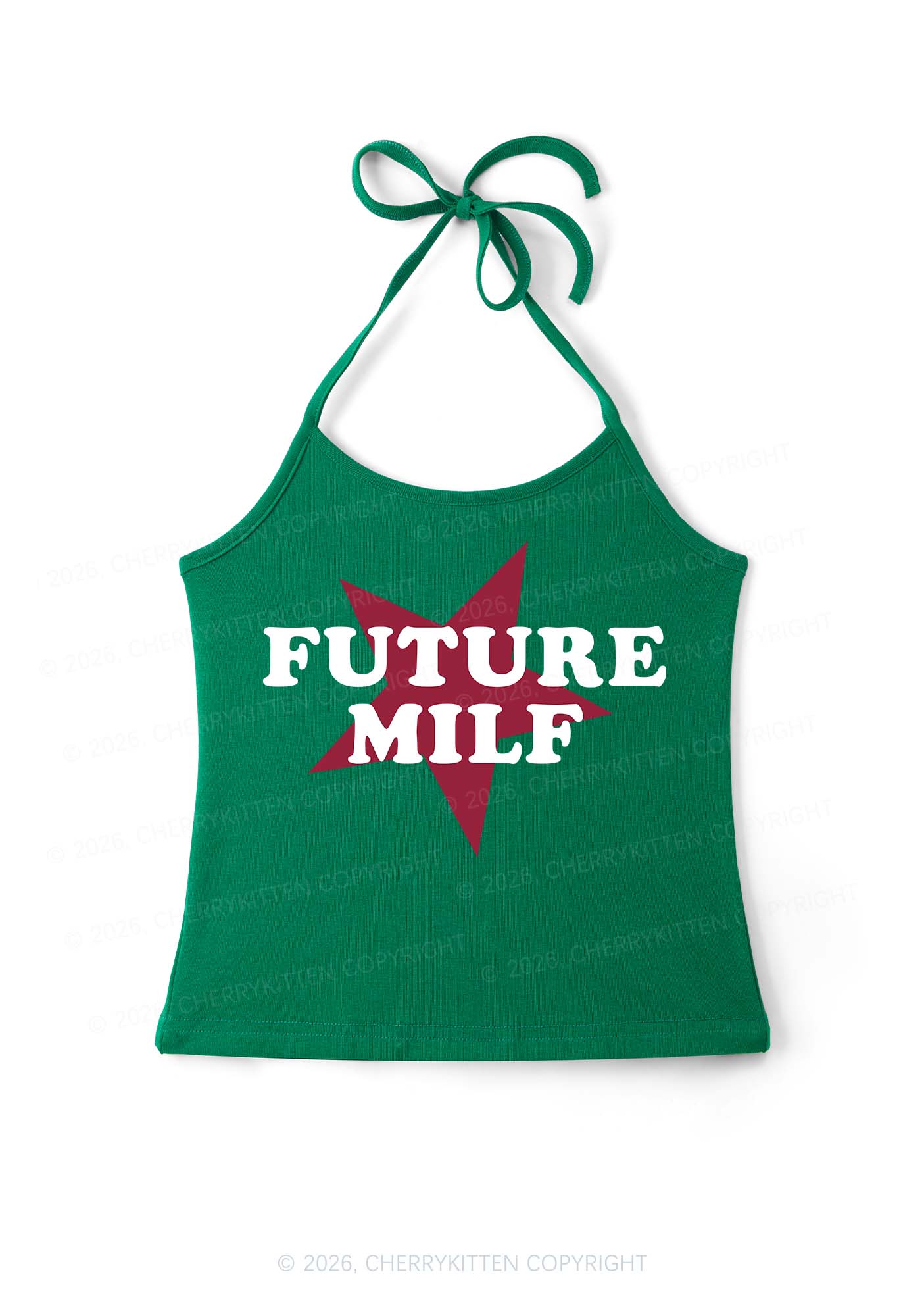 Future Mxxf Y2K Halter Neck Cami Cherrykitten - Image 11