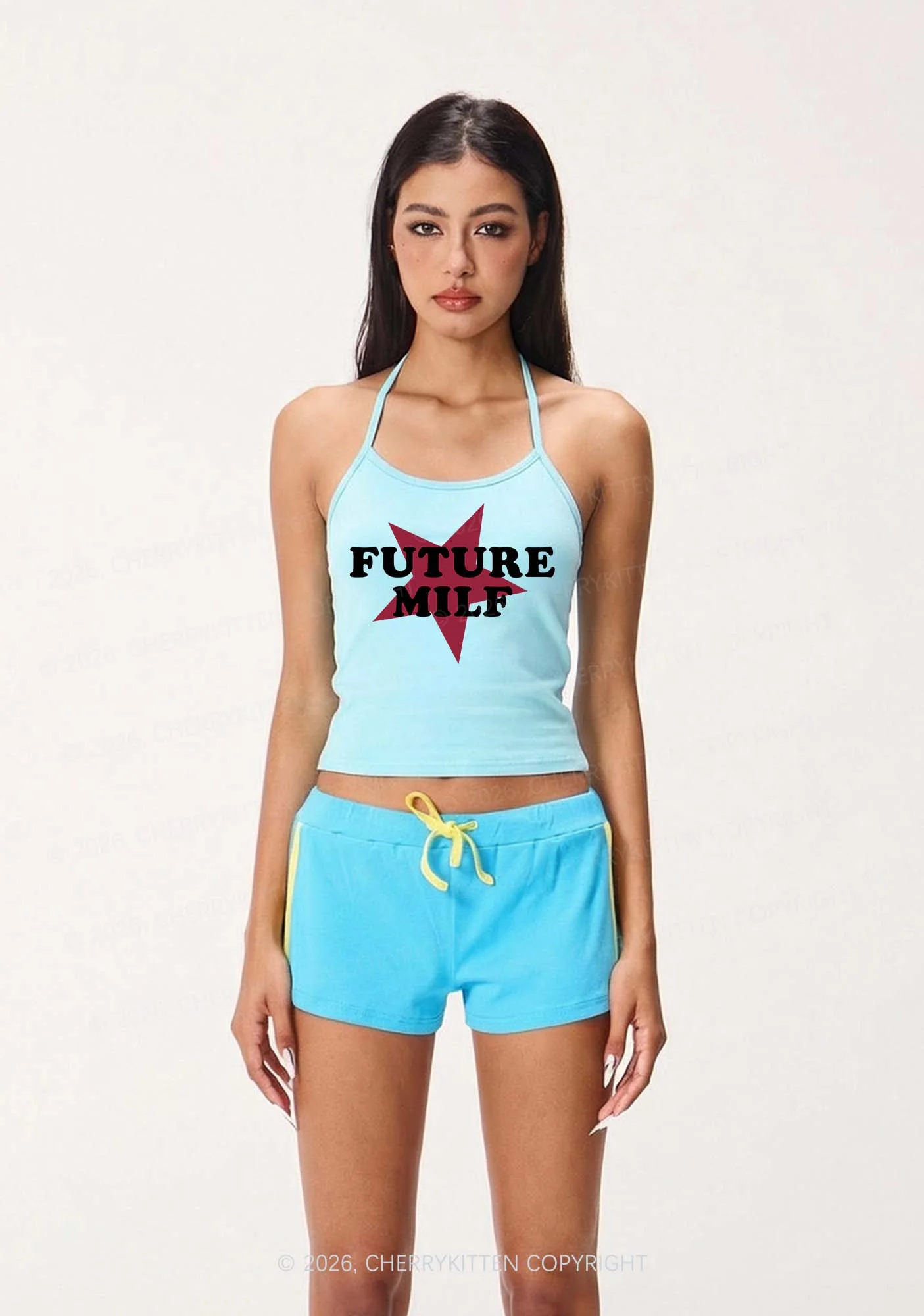 Future Mxxf Y2K Halter Neck Cami Cherrykitten - Image 2