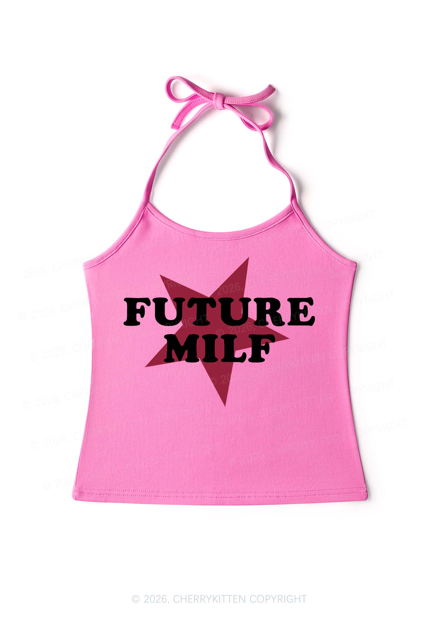 Future Mxxf Y2K Halter Neck Cami Cherrykitten - Image 4