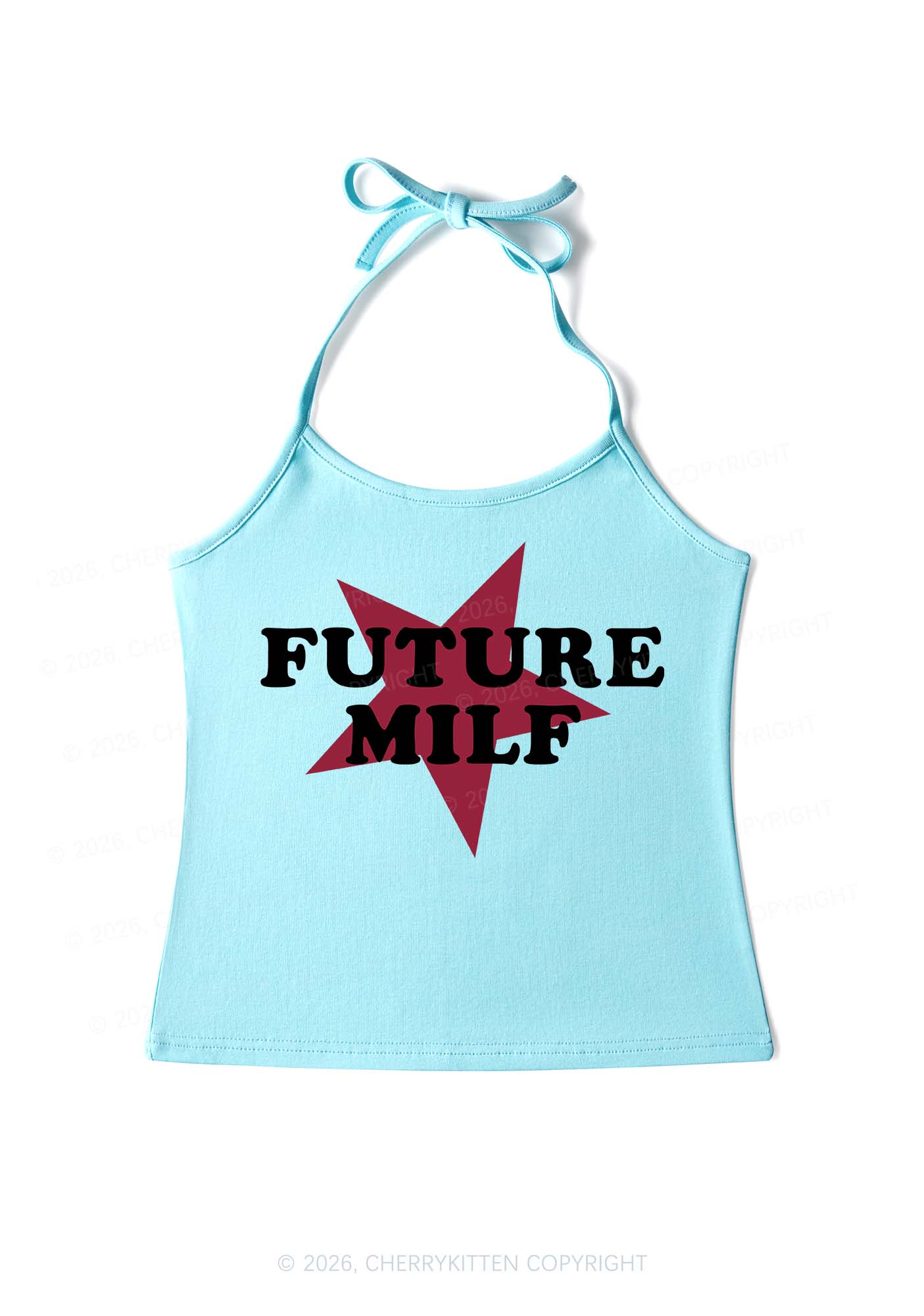 Future Mxxf Y2K Halter Neck Cami Cherrykitten - Image 5