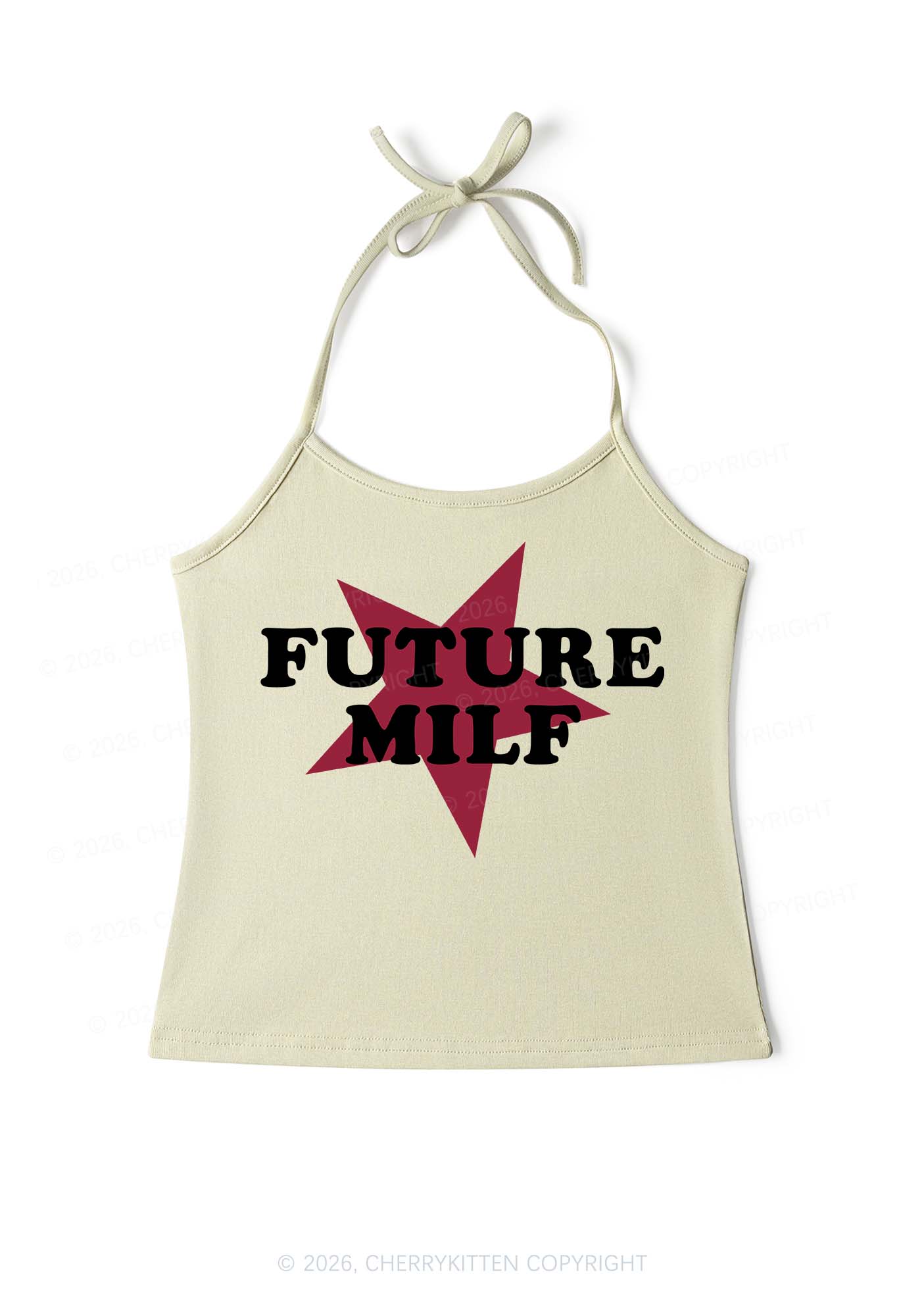 Future Mxxf Y2K Halter Neck Cami Cherrykitten - Image 6