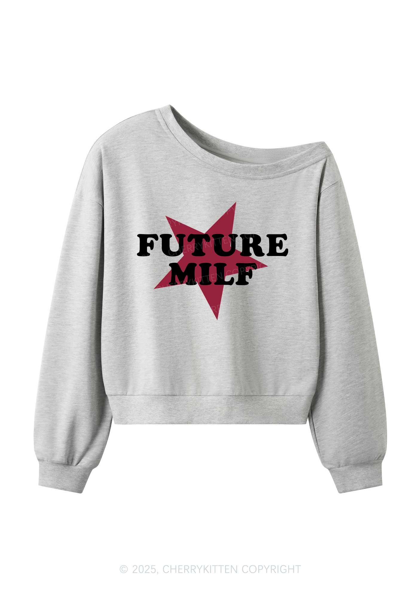 Future Mxxf Y2K Off Shoulder Sweatshirts Cherrykitten - Image 3