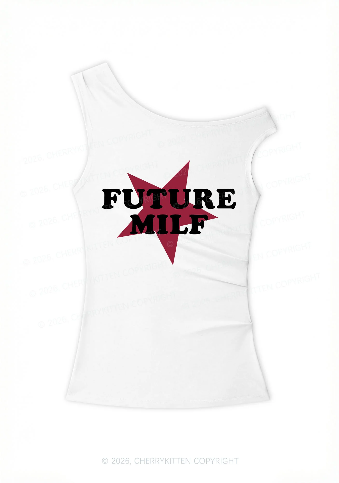 Future Mxxf Y2K Off Shoulder Tank Top Cherrykitten - Image 3