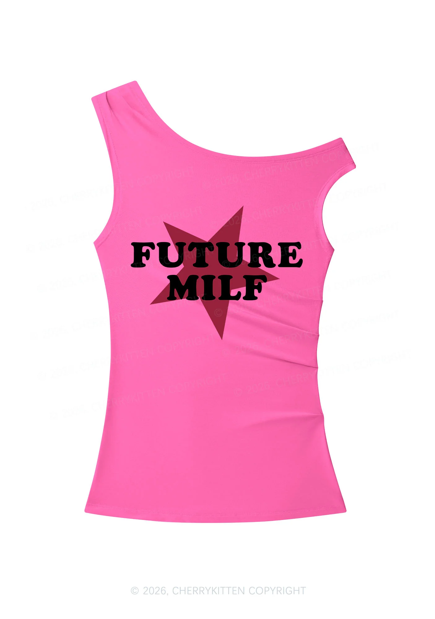 Future Mxxf Y2K Off Shoulder Tank Top Cherrykitten - Image 5