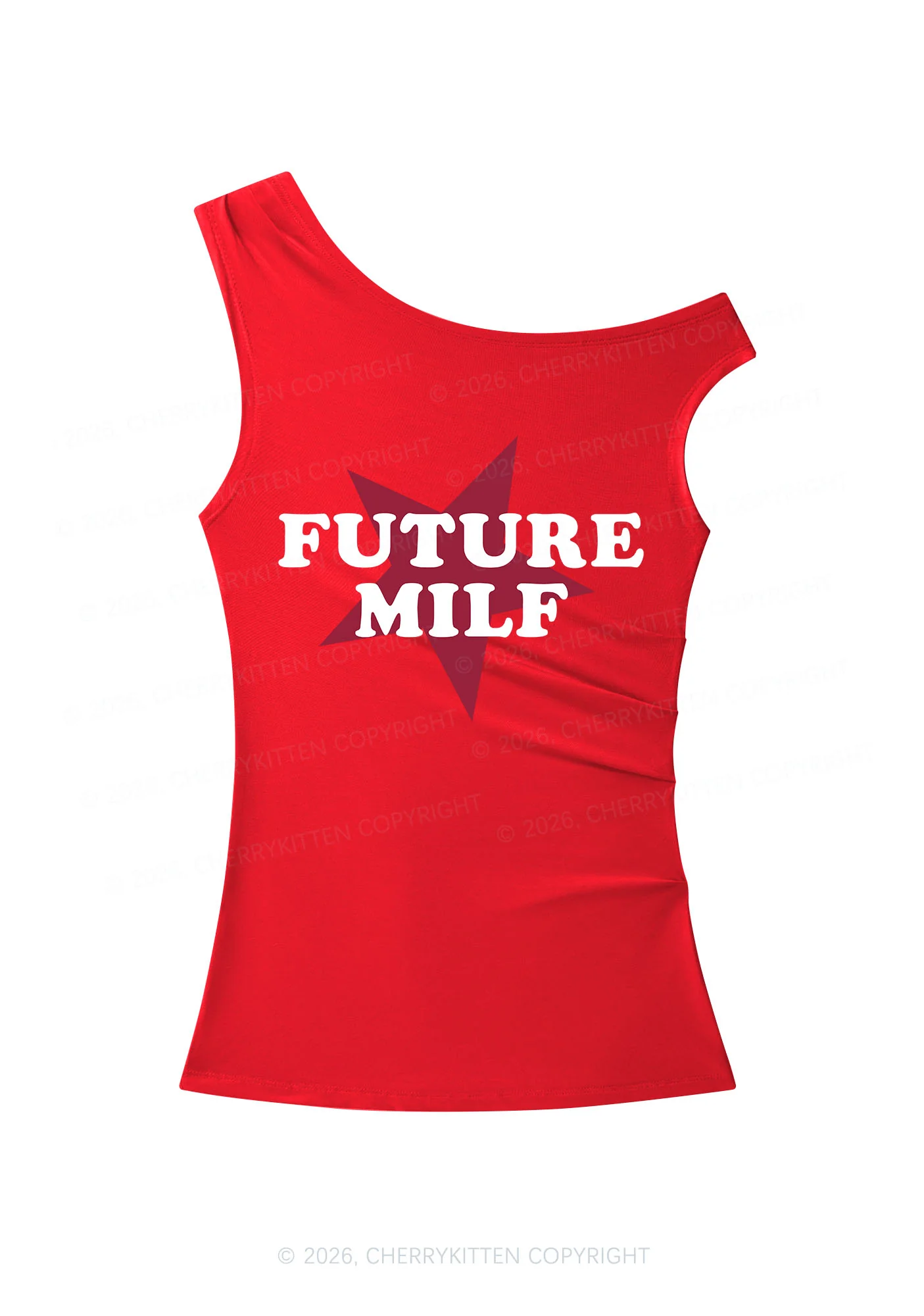 Future Mxxf Y2K Off Shoulder Tank Top Cherrykitten - Image 8