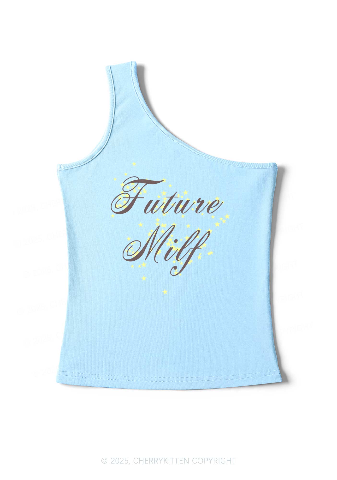 Future Mxxf Y2K One Shoulder Tank Top Cherrykitten - Image 4