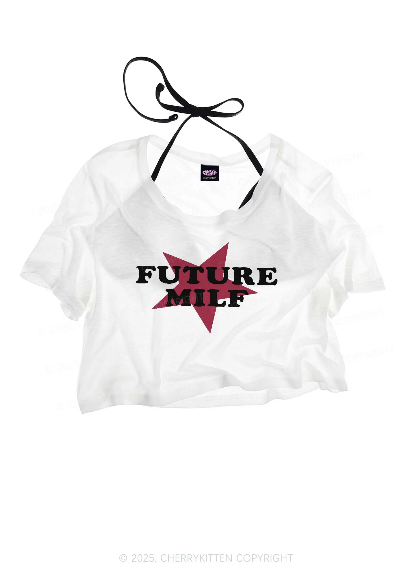 Future Mxxf Y2K Sheer Crop Tee Cherrykitten - Image 3