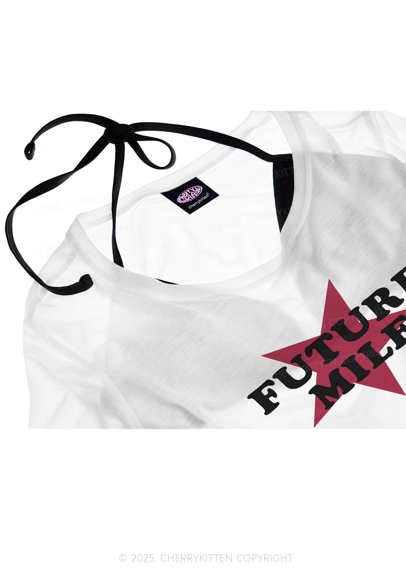 Future Mxxf Y2K Sheer Crop Tee Cherrykitten - Image 4