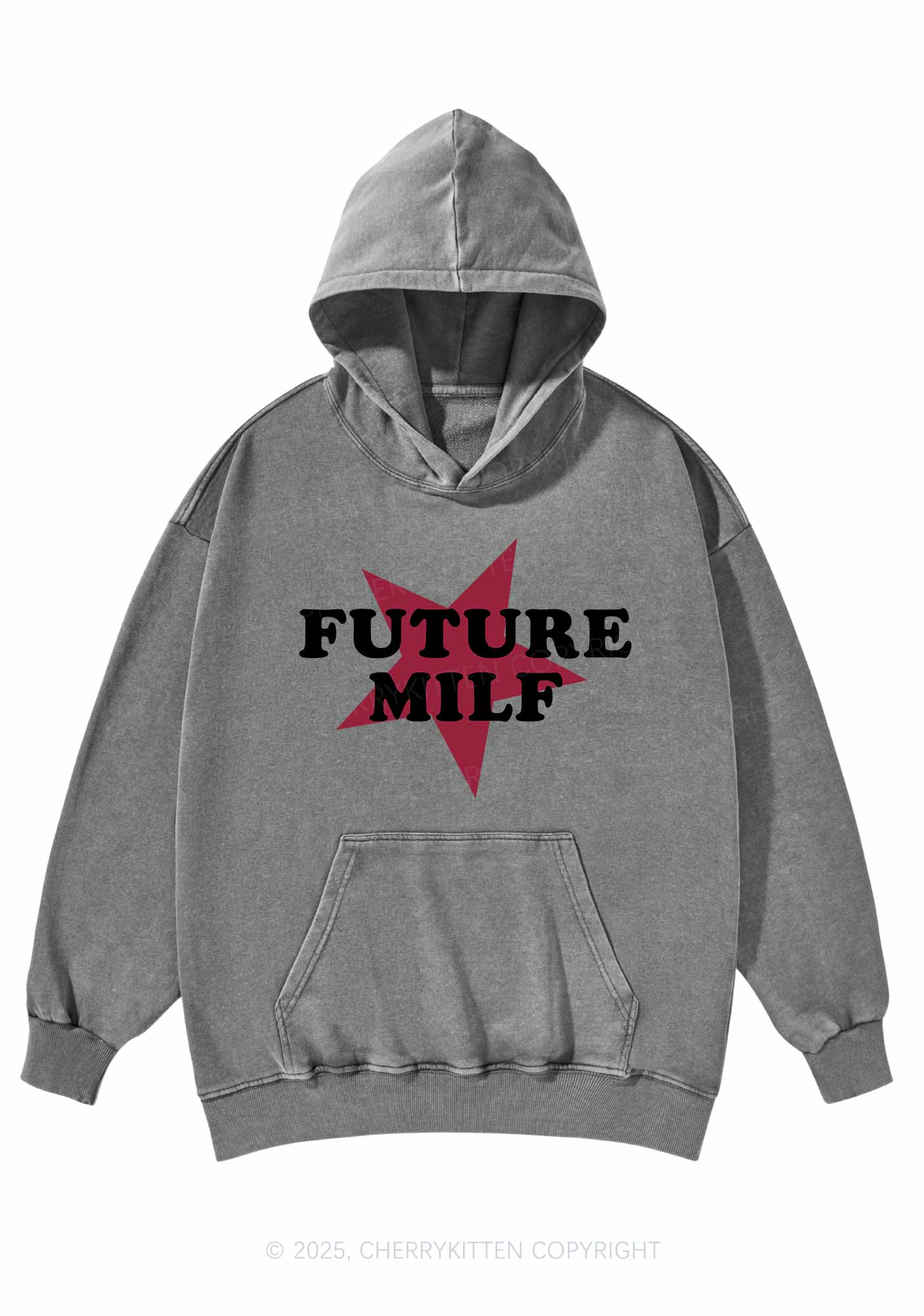 Future Mxxf Y2K Washed Hoodie Cherrykitten - Image 4