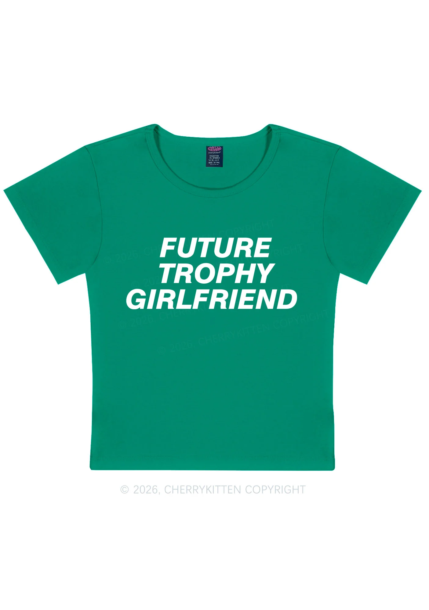 Future Trophy Girlfriend Y2K Baby Tee Cherrykitten - Image 10