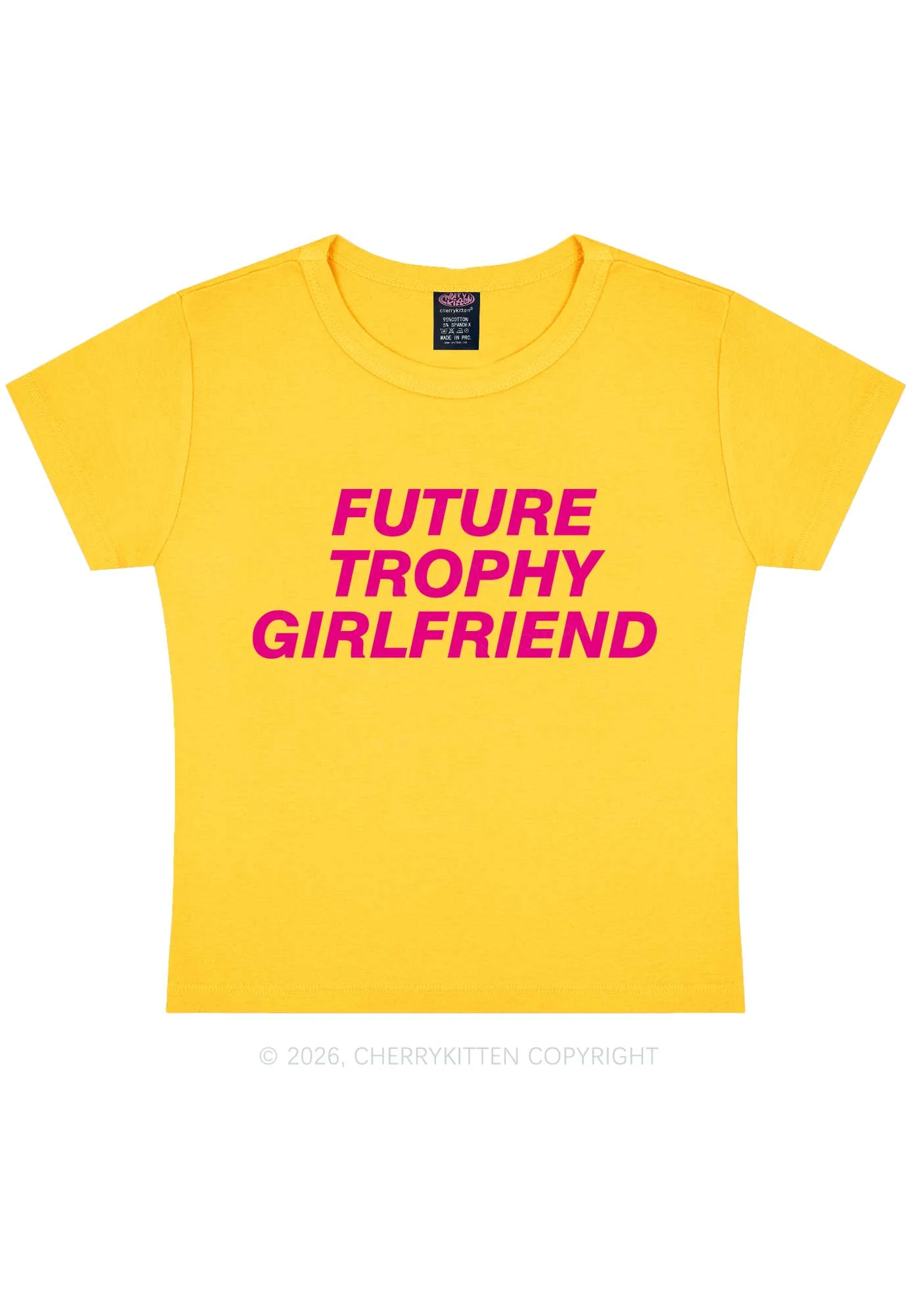 Future Trophy Girlfriend Y2K Baby Tee Cherrykitten - Image 4