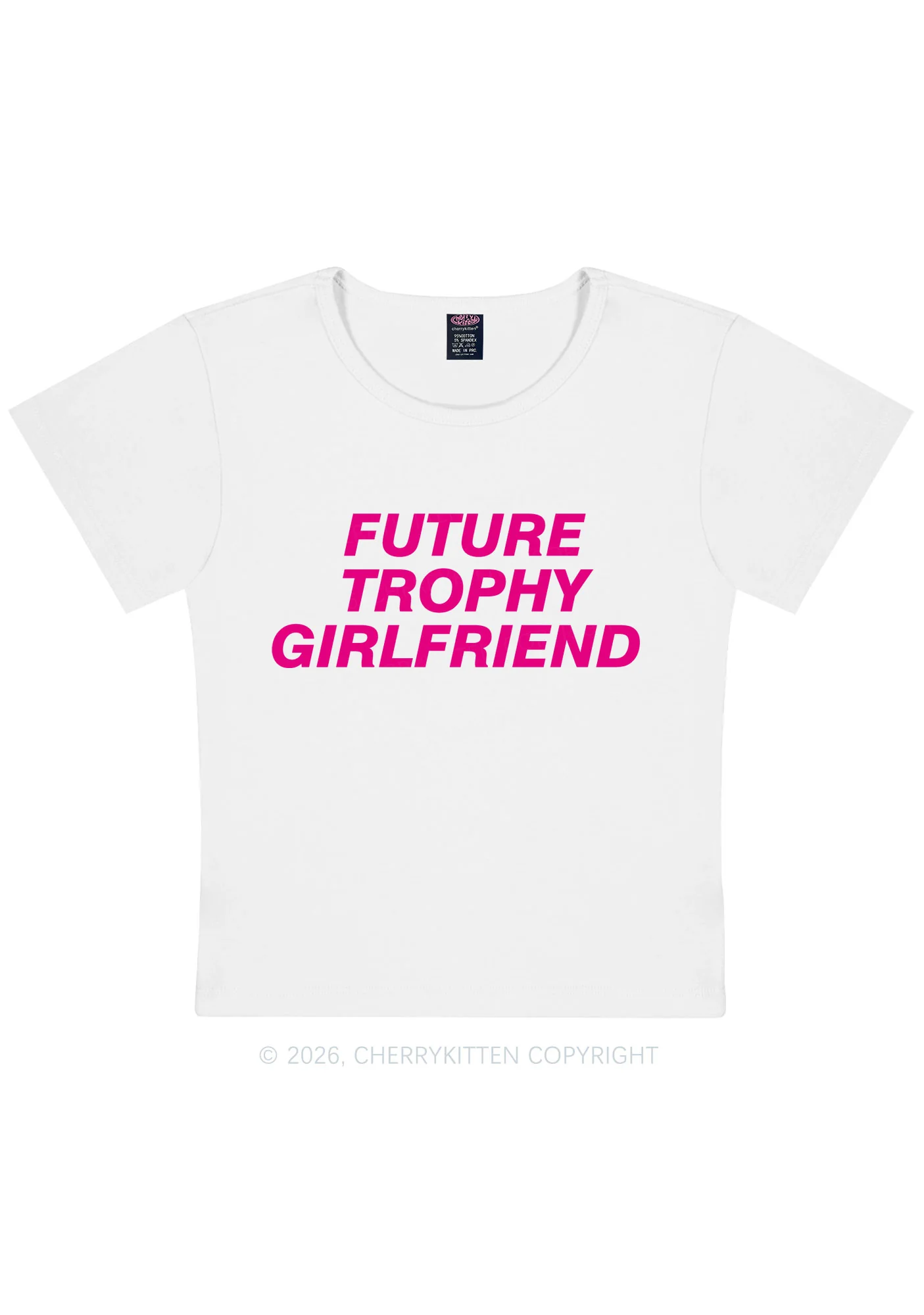 Future Trophy Girlfriend Y2K Baby Tee Cherrykitten - Image 5