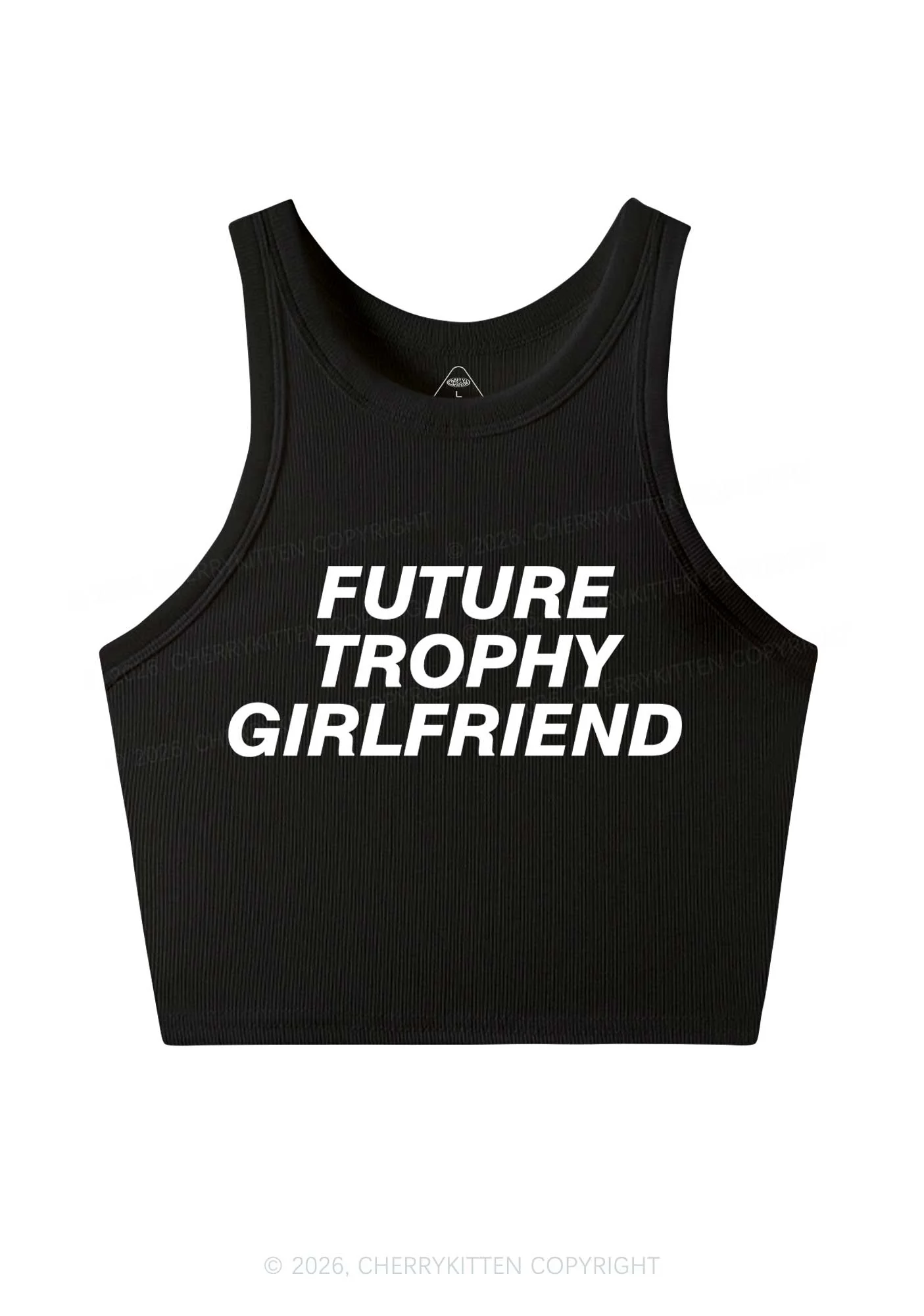 Future Trophy Girlfriend Y2K Crop Tank Top Cherrykitten - Image 2