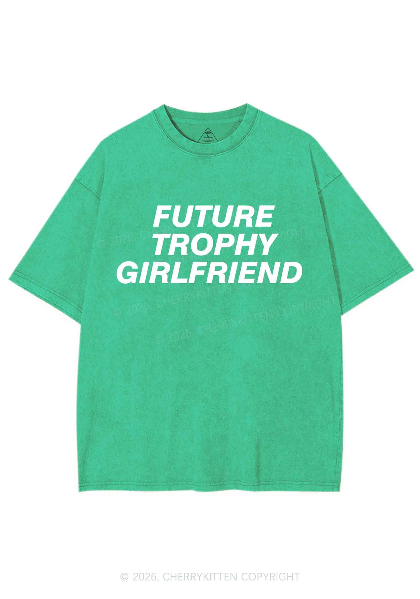 Future Trophy Girlfriend Y2K Shirts Washed Tee Cherrykitten - Image 6