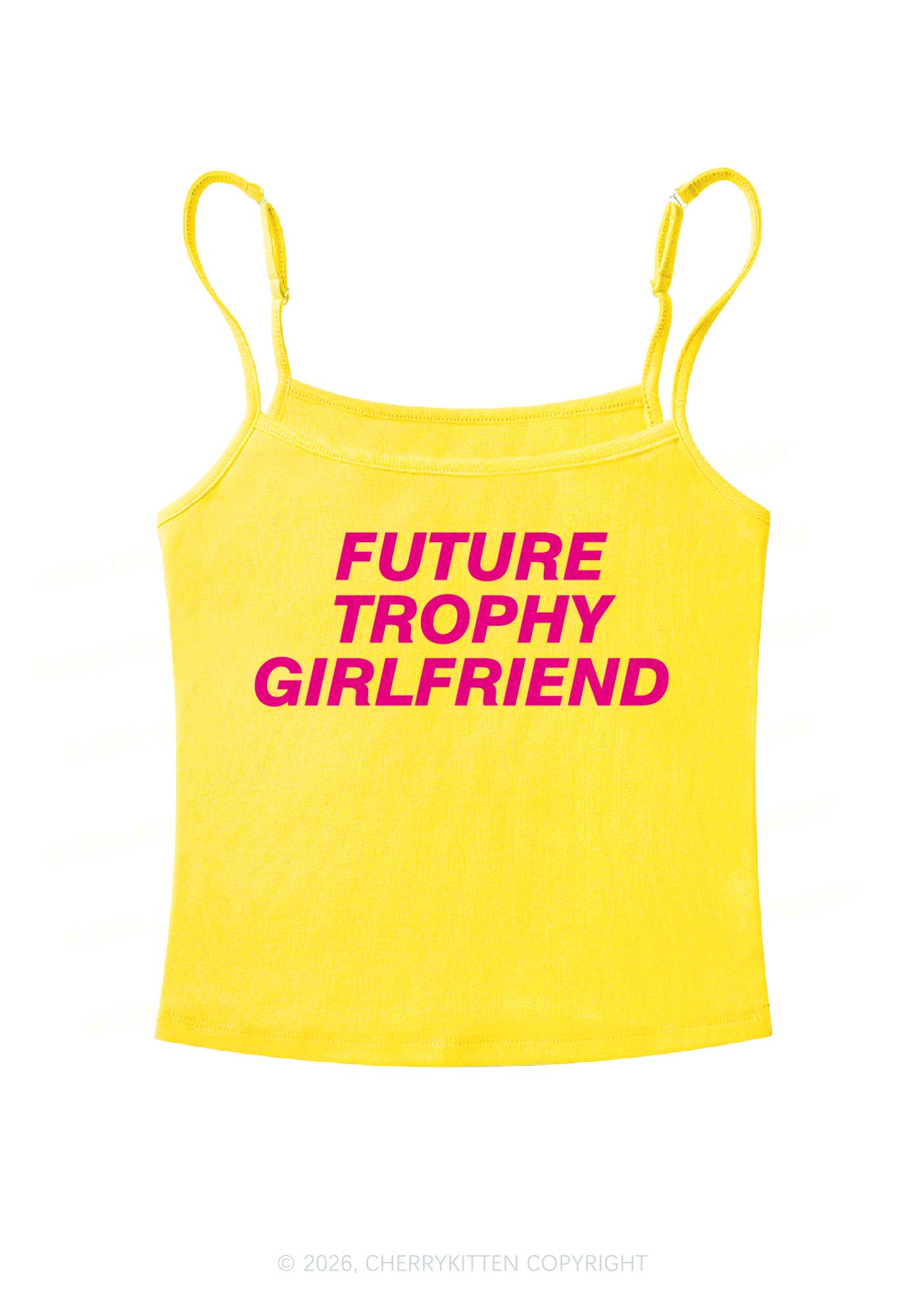 Future Trophy Girlfriend Y2K Spaghetti Strap Cami Cherrykitten - Image 5