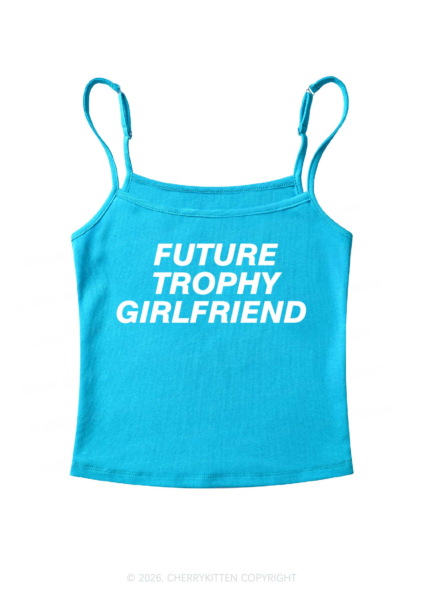 Future Trophy Girlfriend Y2K Spaghetti Strap Cami Cherrykitten - Image 6