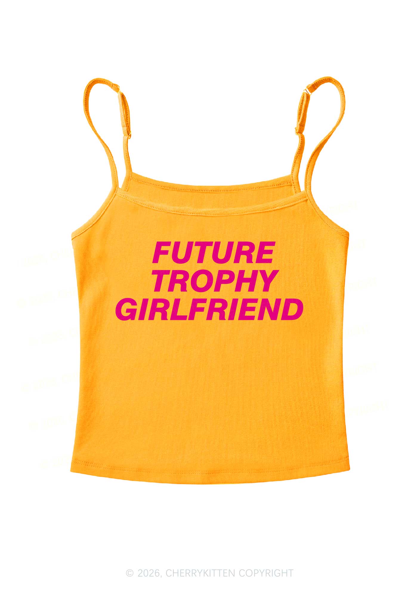 Future Trophy Girlfriend Y2K Spaghetti Strap Cami Cherrykitten - Image 7