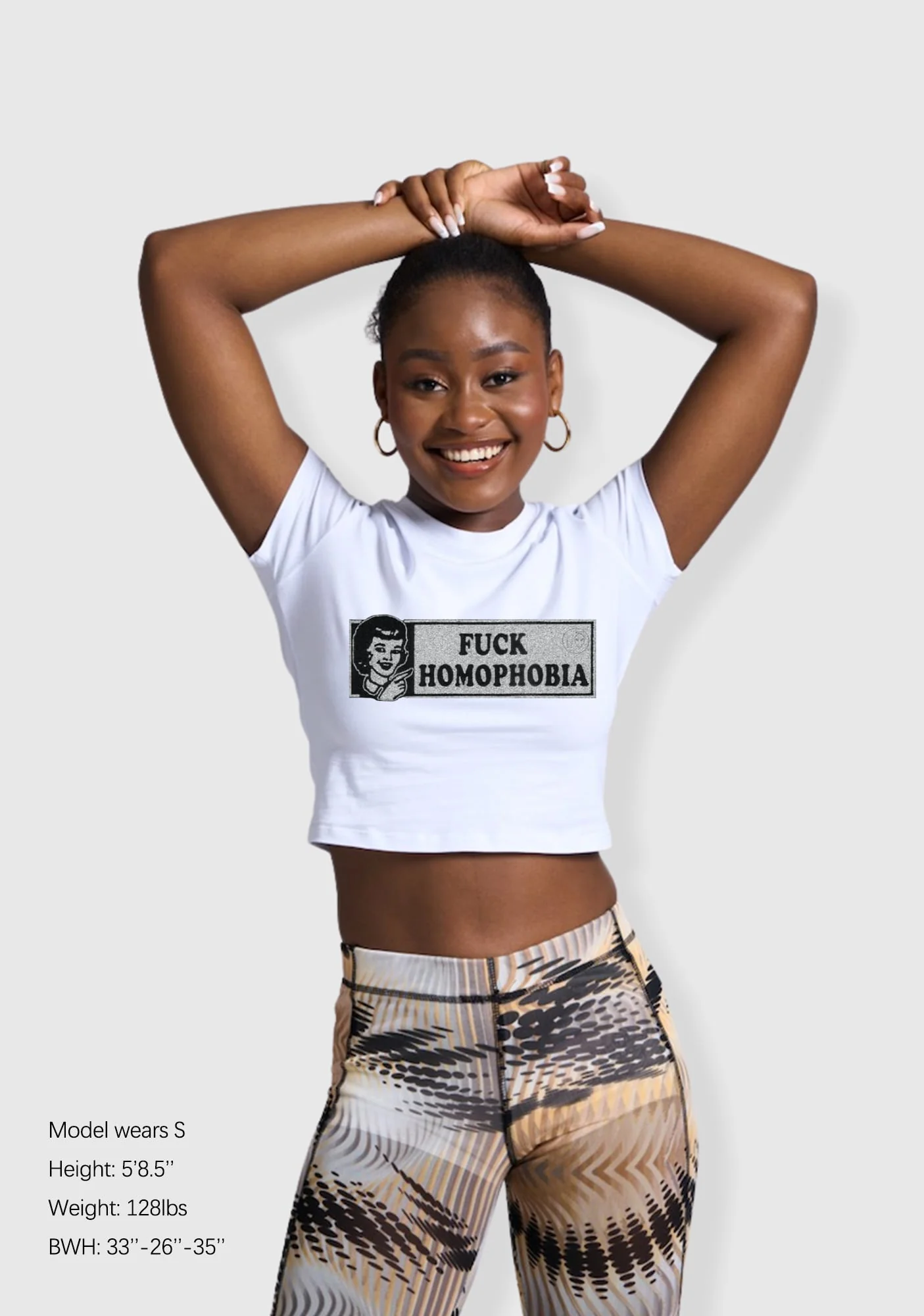 Fxxk Homophobia Y2K Baby Tee - Image 2