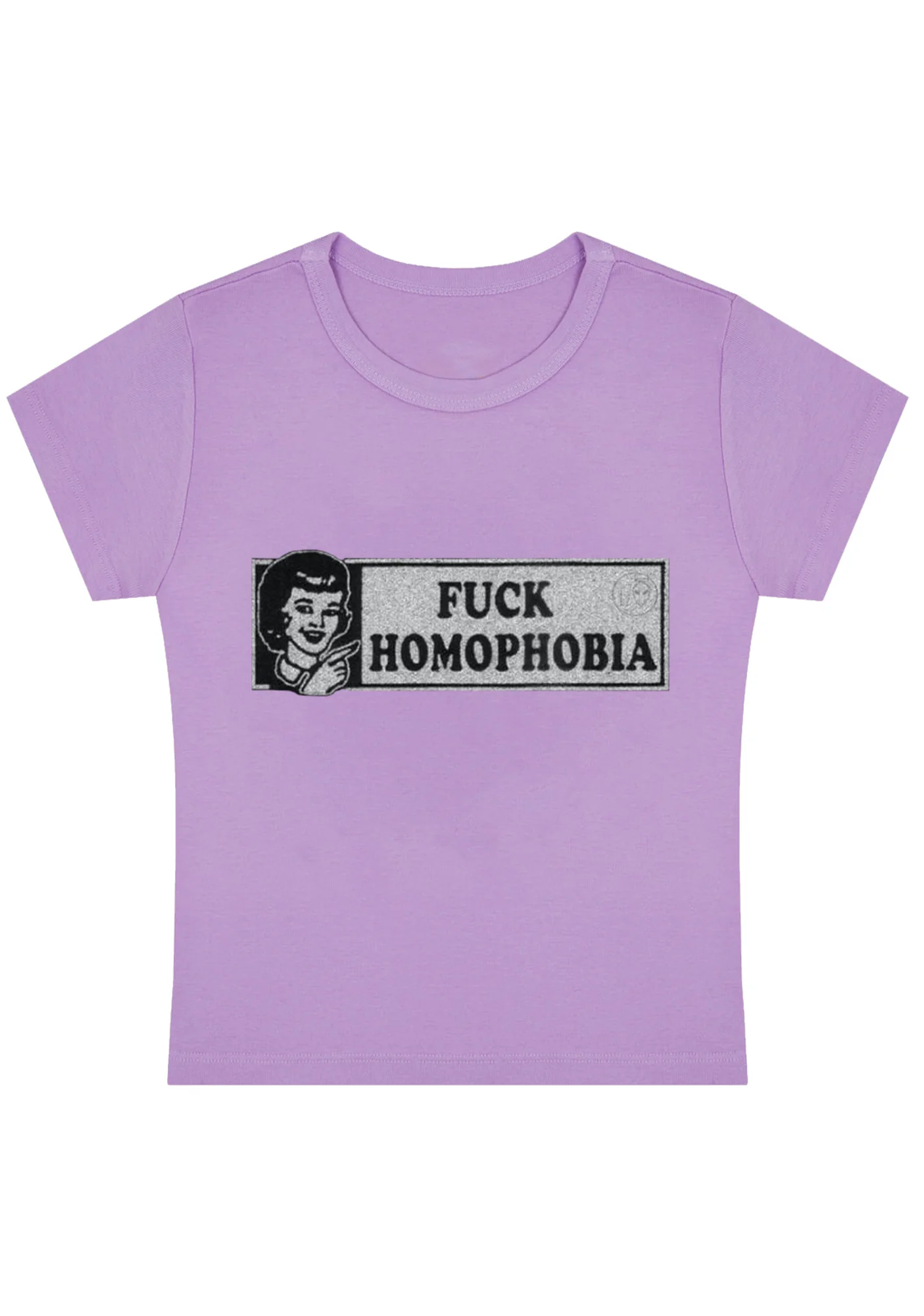 Fxxk Homophobia Y2K Baby Tee - Image 4
