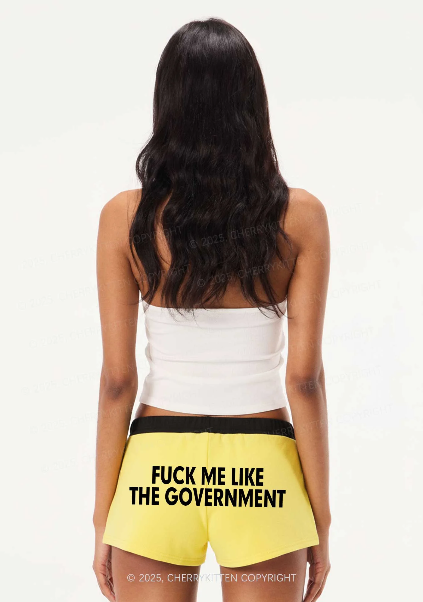 Fxxk Me Y2K Drawstring Mini Shorts Cherrykitten - Image 2