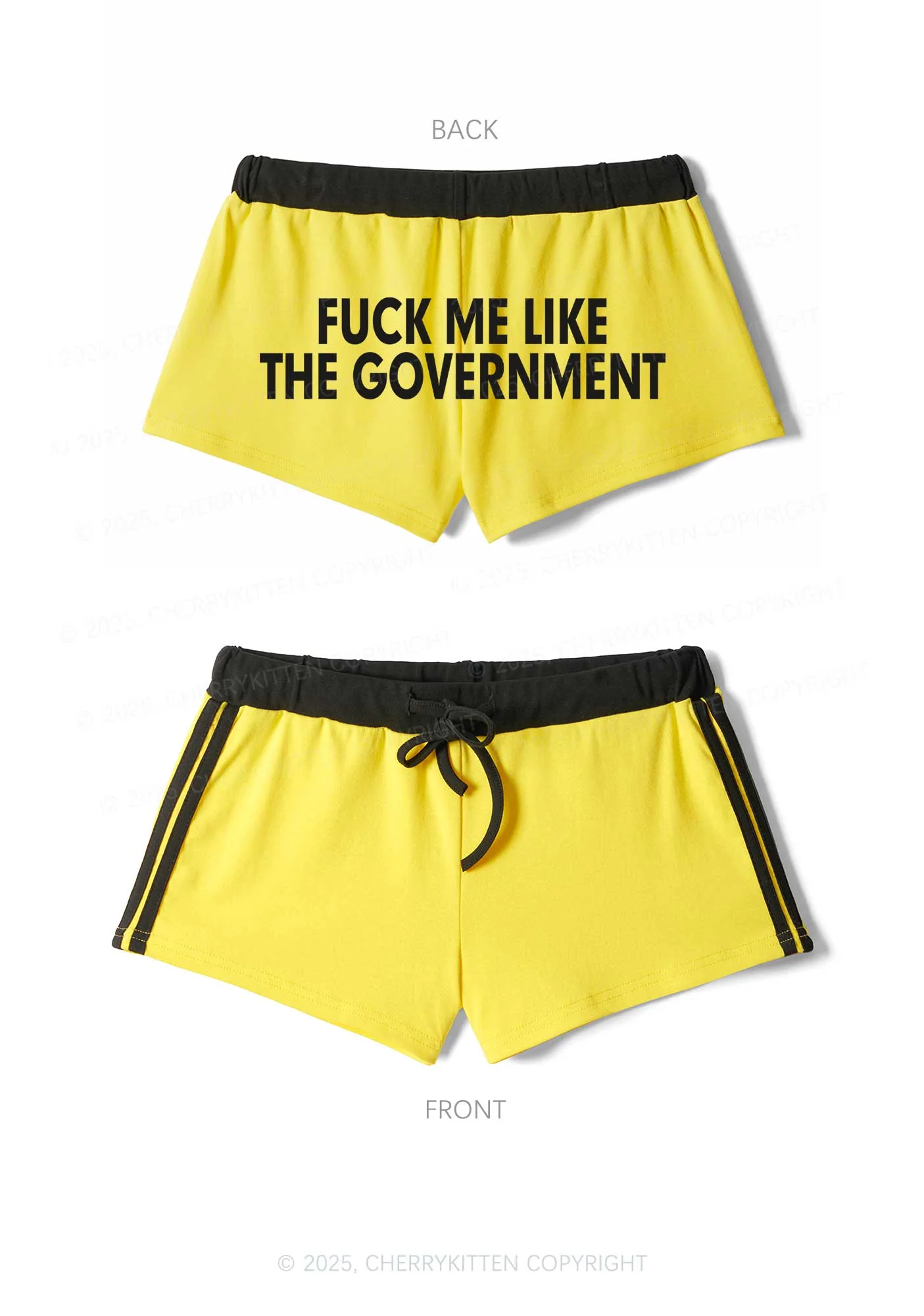Fxxk Me Y2K Drawstring Mini Shorts Cherrykitten - Image 4