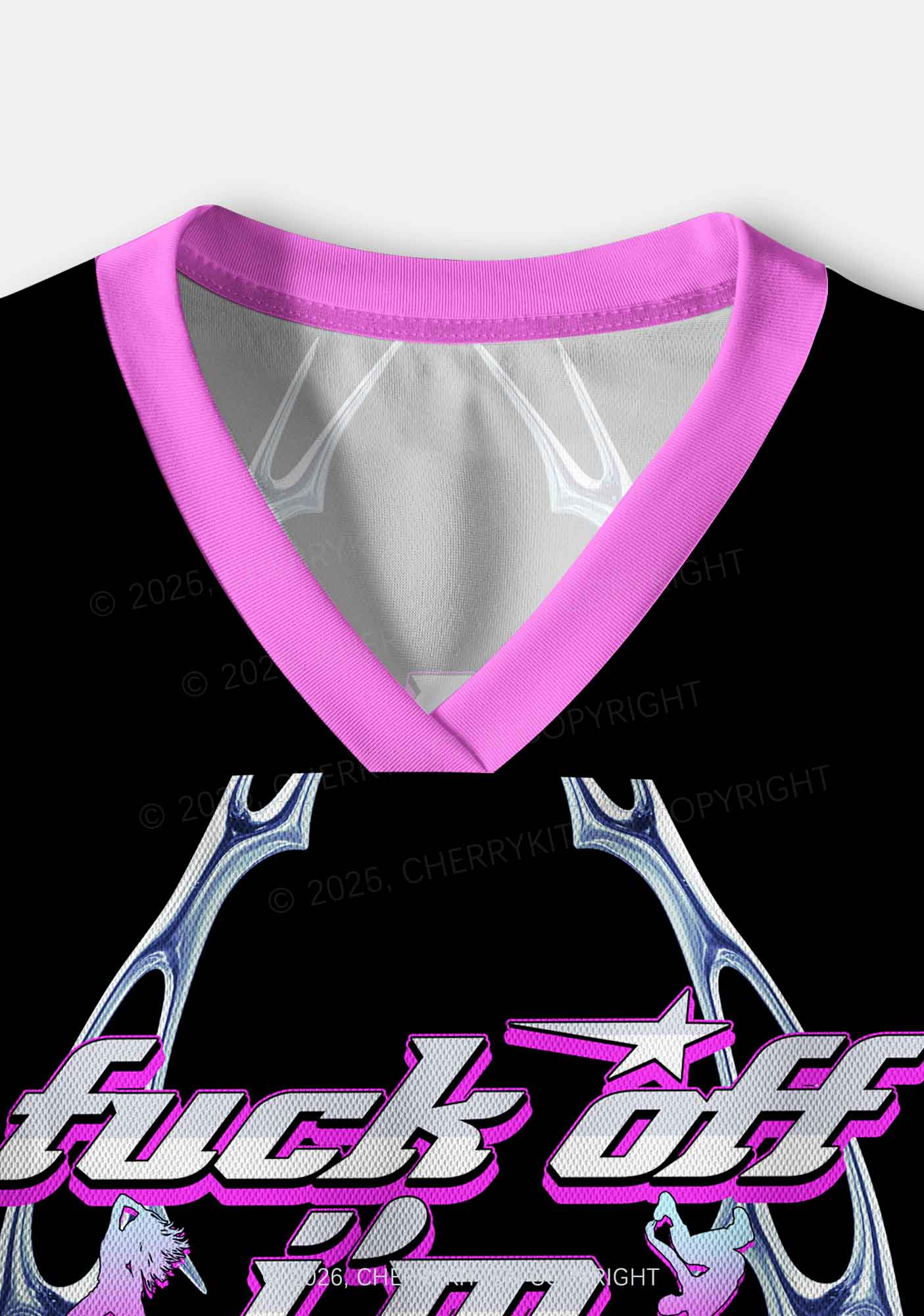 Fxxk Off Im Dancing Y2K Crop Sport Jersey Shirts Cherrykitten - Image 6