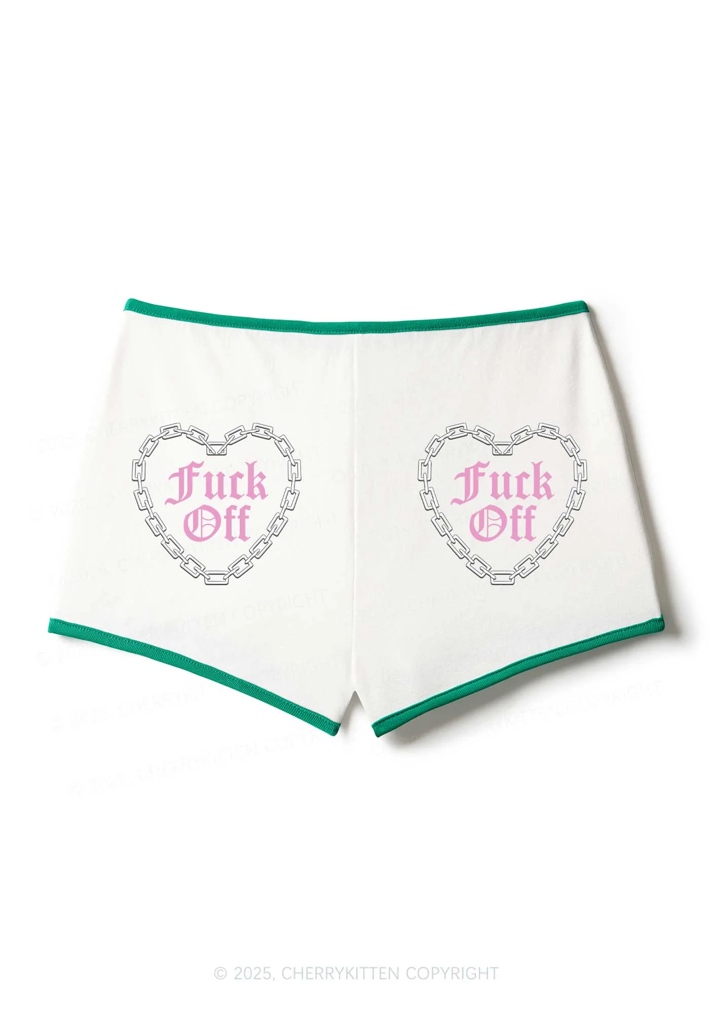 Fxxk Off Y2K Booty Shorts Cherrykitten - Image 2