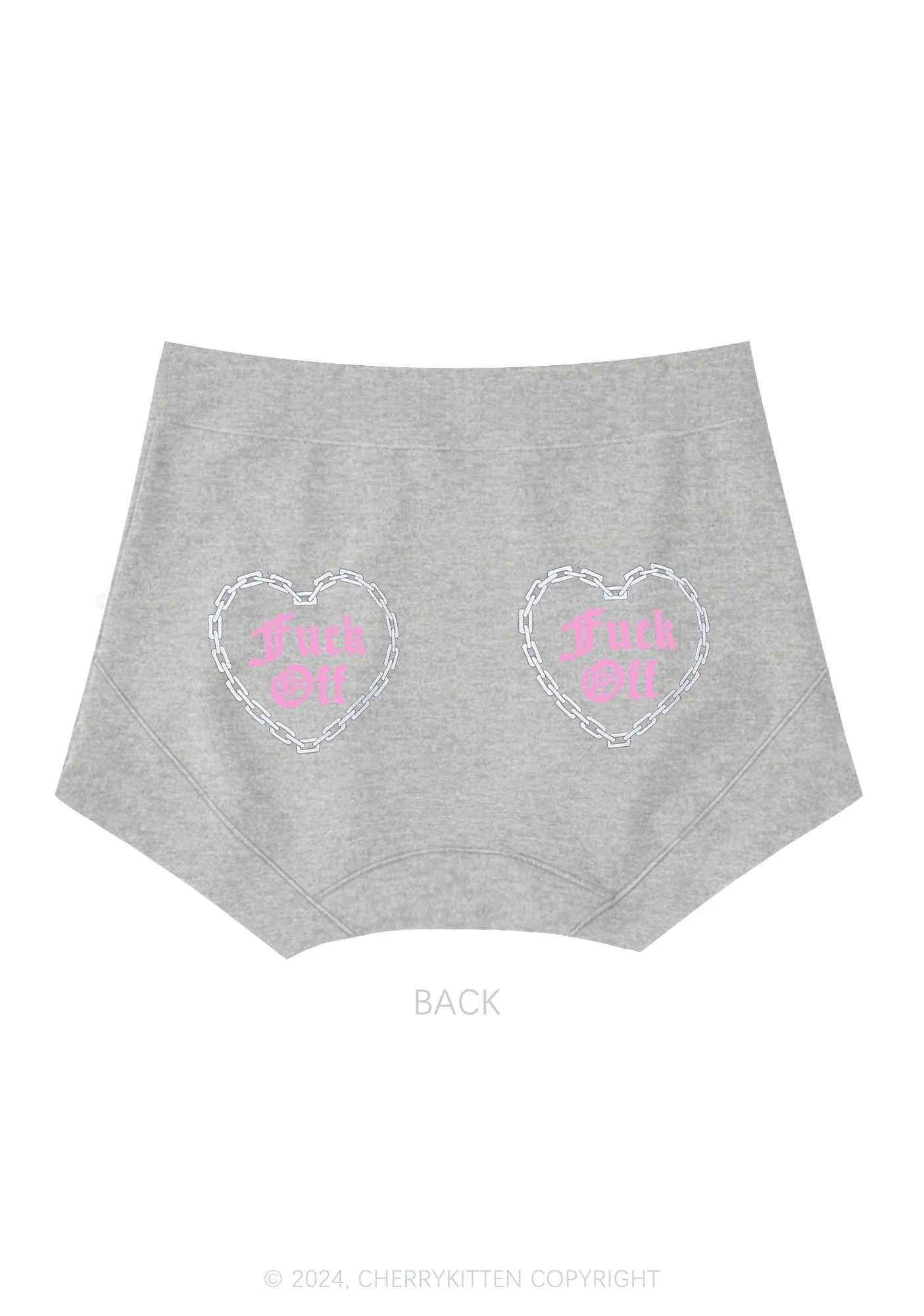 Fxxk Off Y2K Mid Rise Waist Boyshort Cherrykitten - Image 6