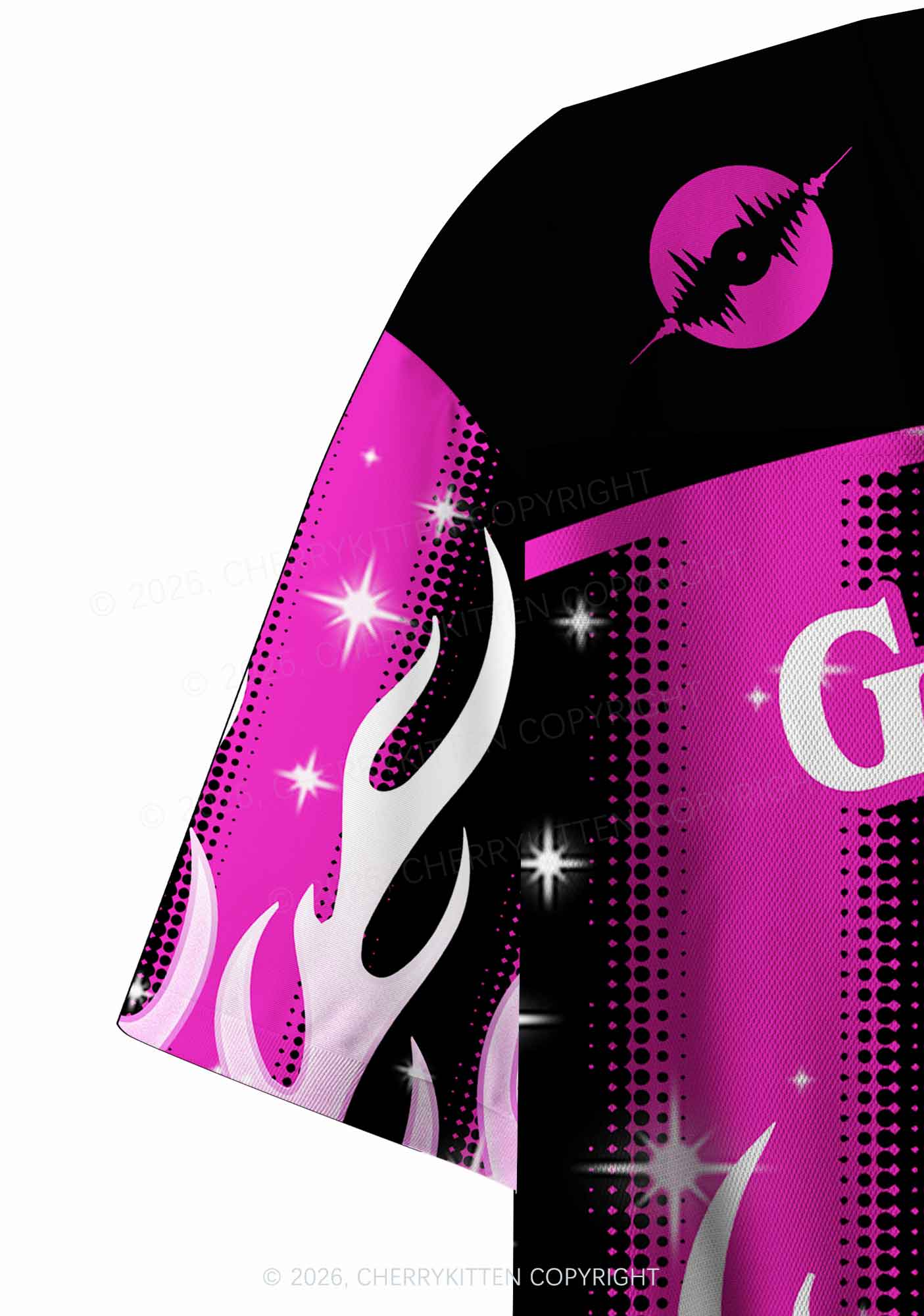 Gangsta Rap Made Me Do It Y2K Crop Sport Jersey Shirts Cherrykitten - Image 6