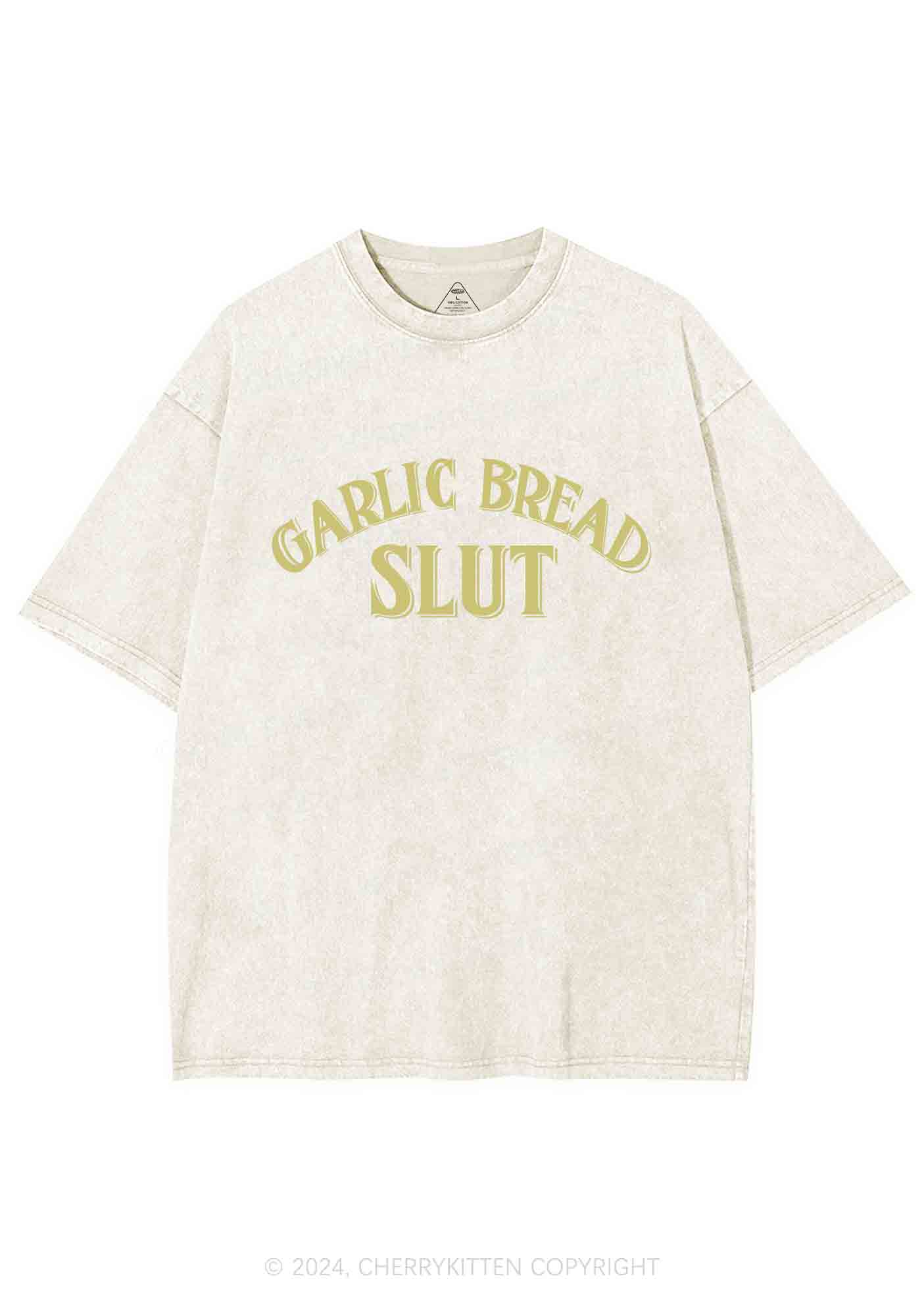 Garlic Bread Slxt Y2K Washed Tee Cherrykitten - Image 5