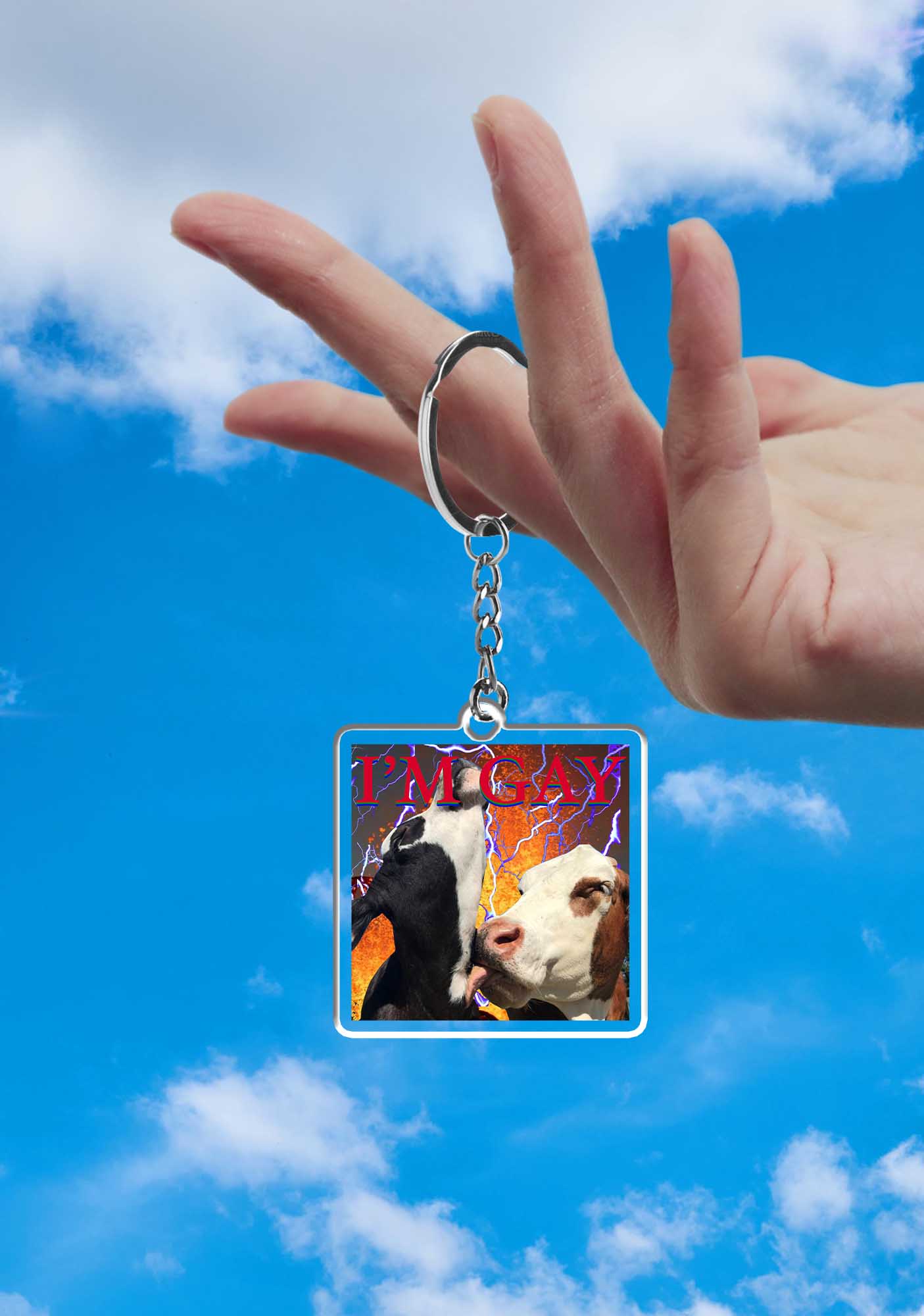 Gay Cow Play 1Pc Y2K Keychain Cherrykitten - Image 2