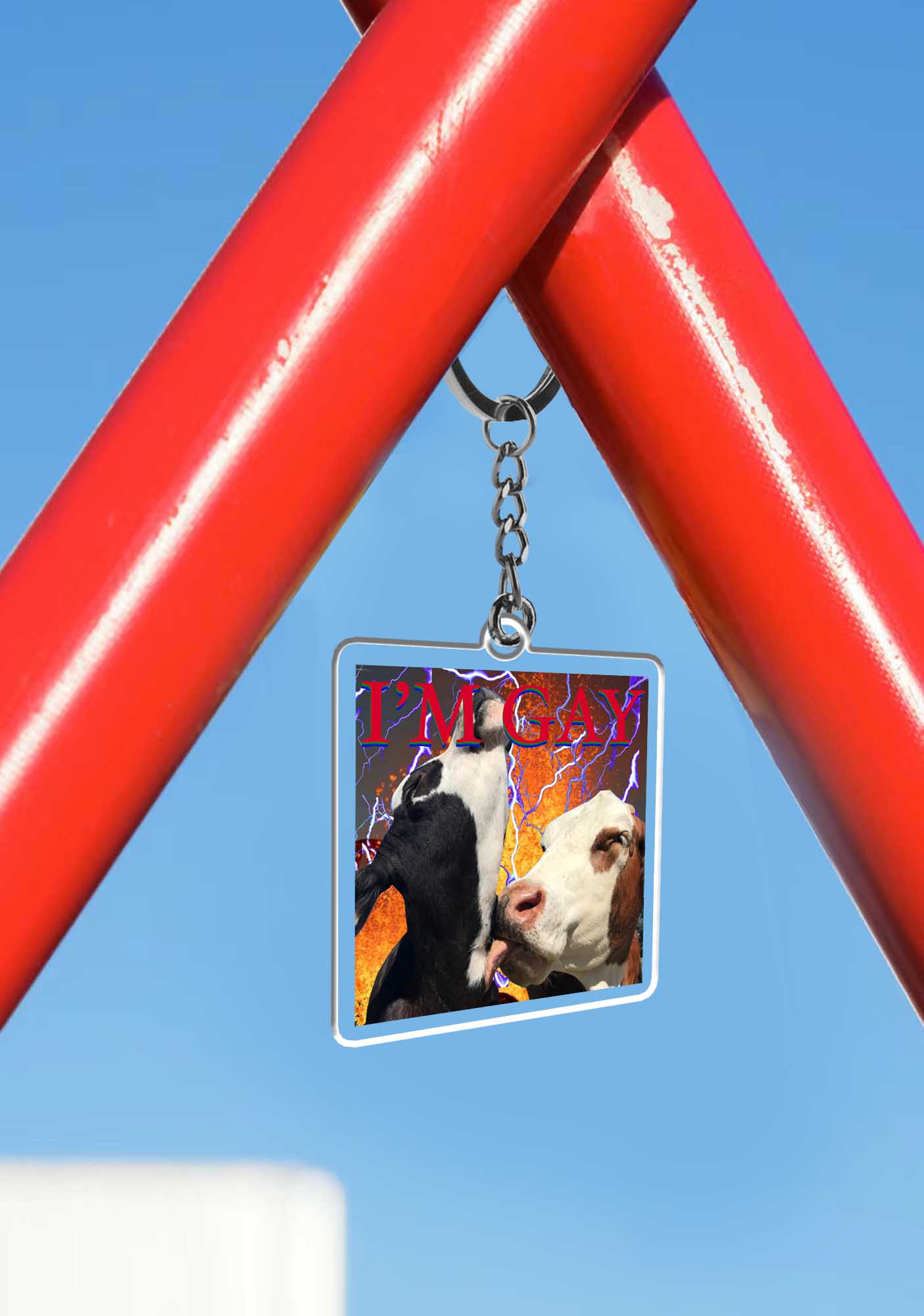 Gay Cow Play 1Pc Y2K Keychain Cherrykitten - Image 3