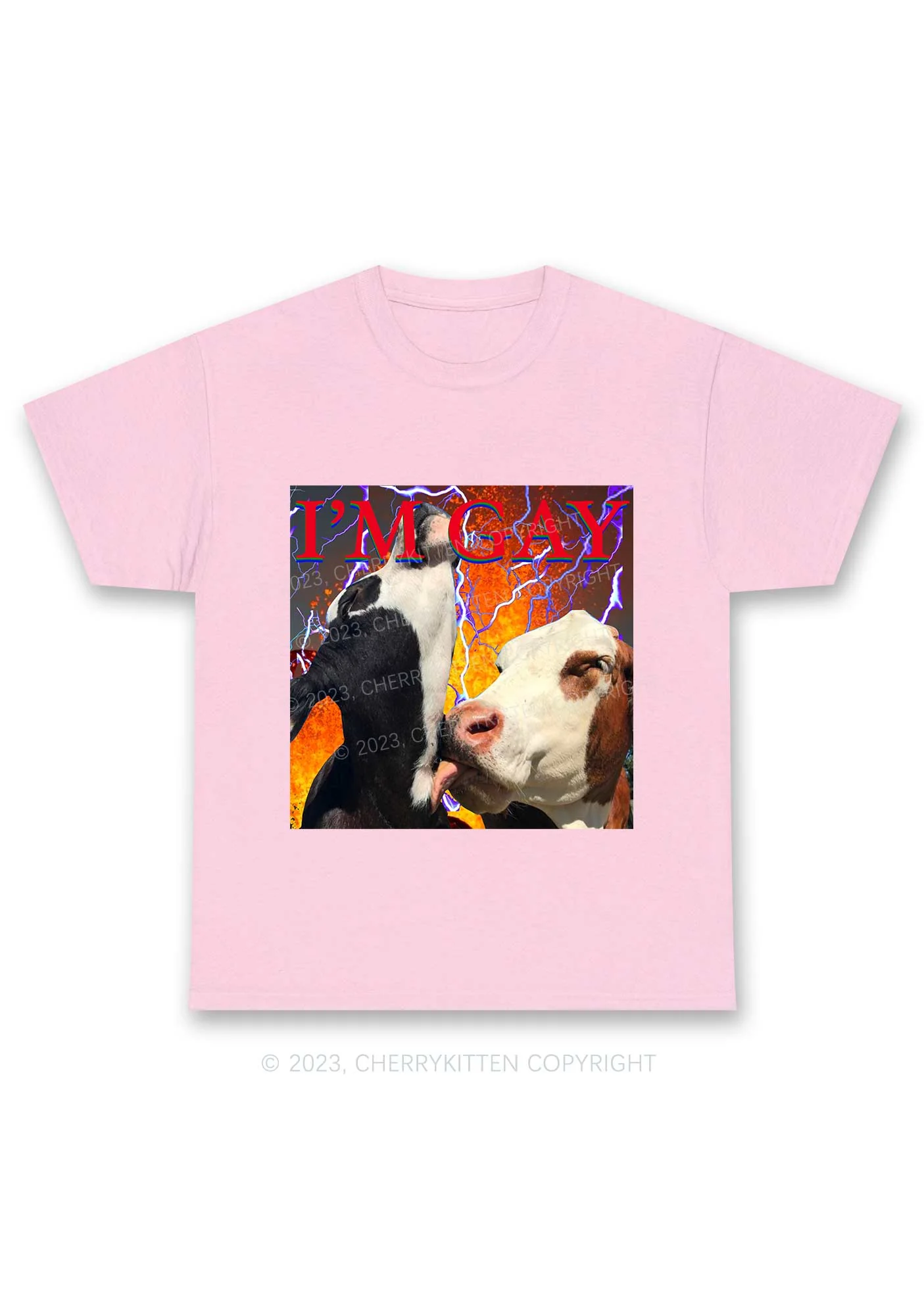 Gay Cow Play Y2K Chunky Shirt Cherrykitten - Image 6