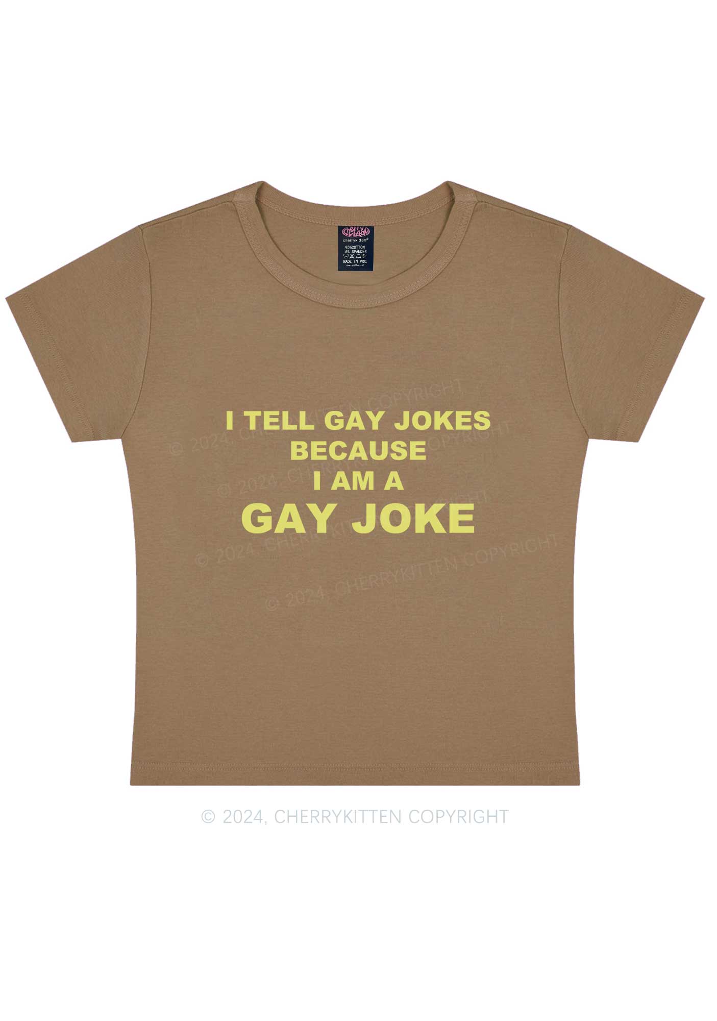 Gay Joke Y2K Baby Tee Cherrykitten - Image 12
