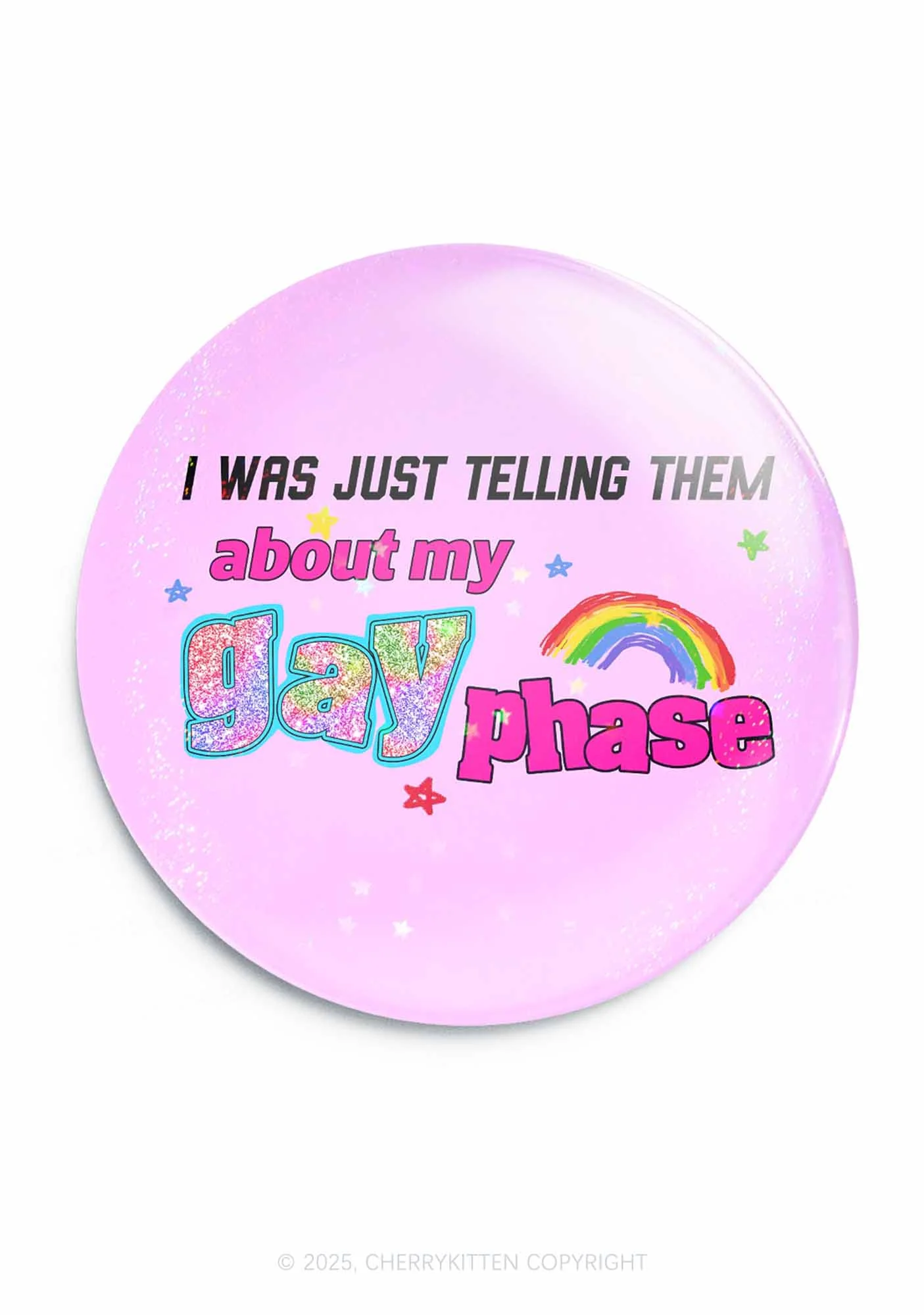 Gay Phase Pride 1Pc Y2K Pin Badge Cherrykitten - Image 4