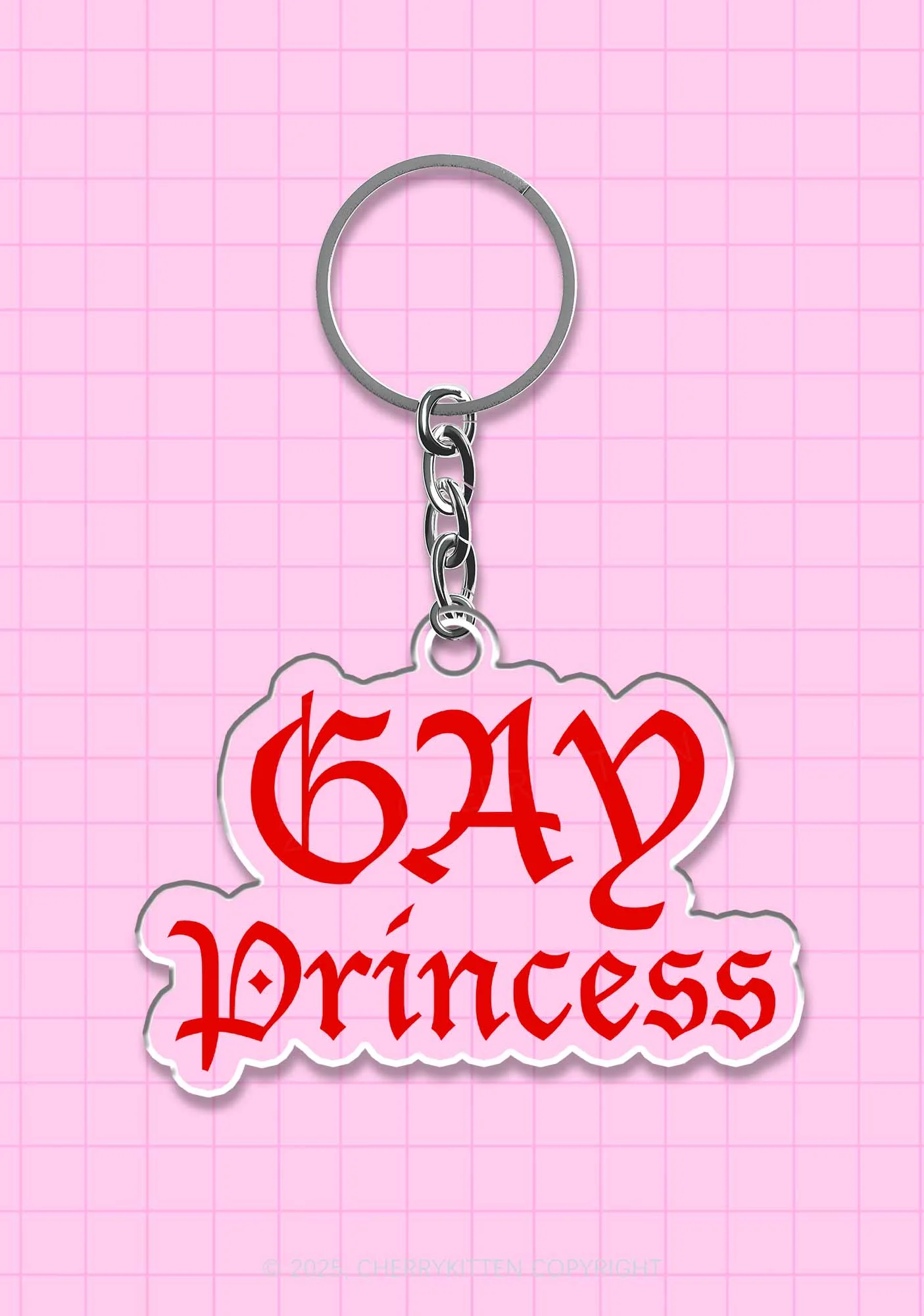 Gay Princess Pride 1Pc Y2K Keychain Cherrykitten