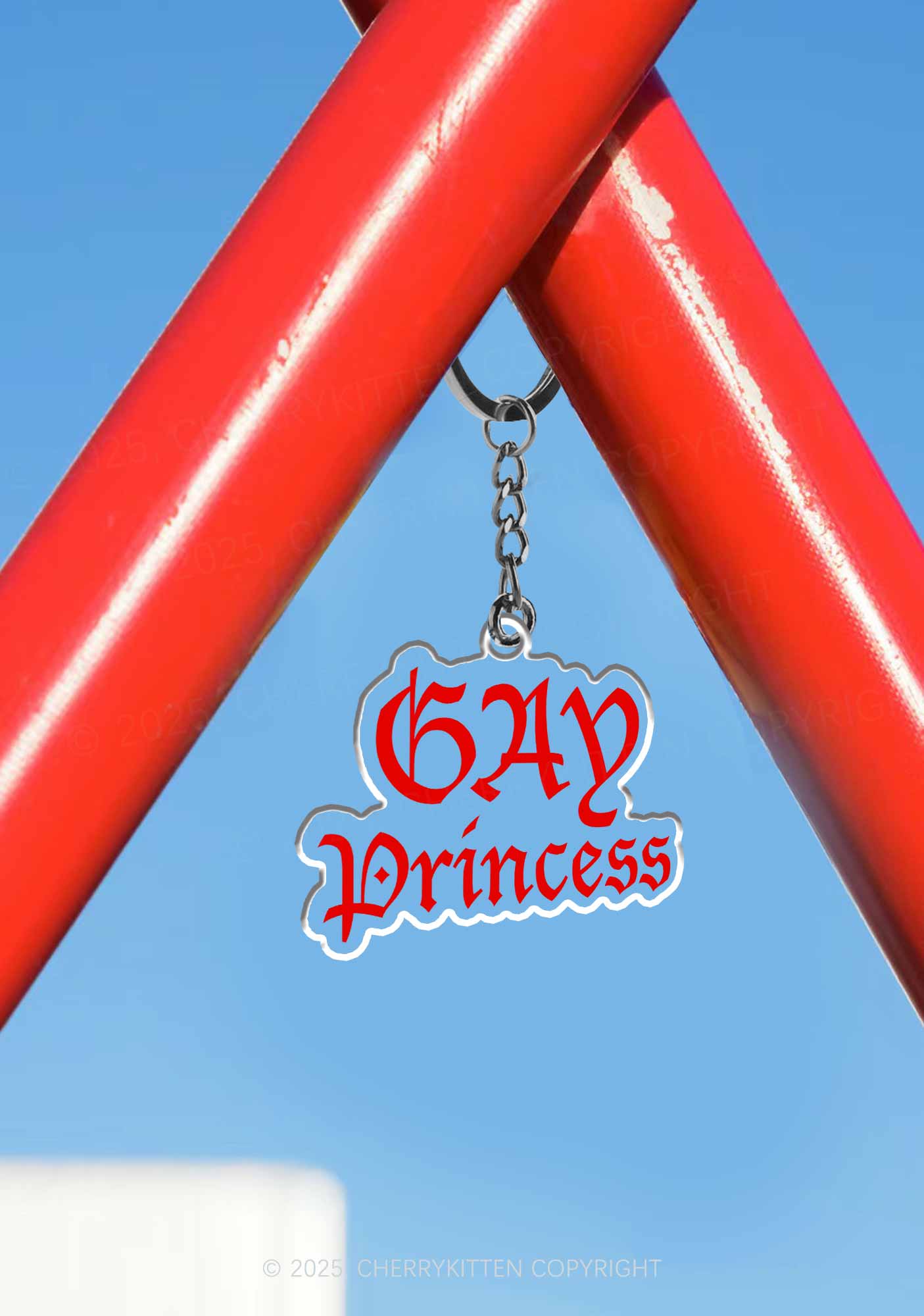 Gay Princess Pride 1Pc Y2K Keychain Cherrykitten - Image 3